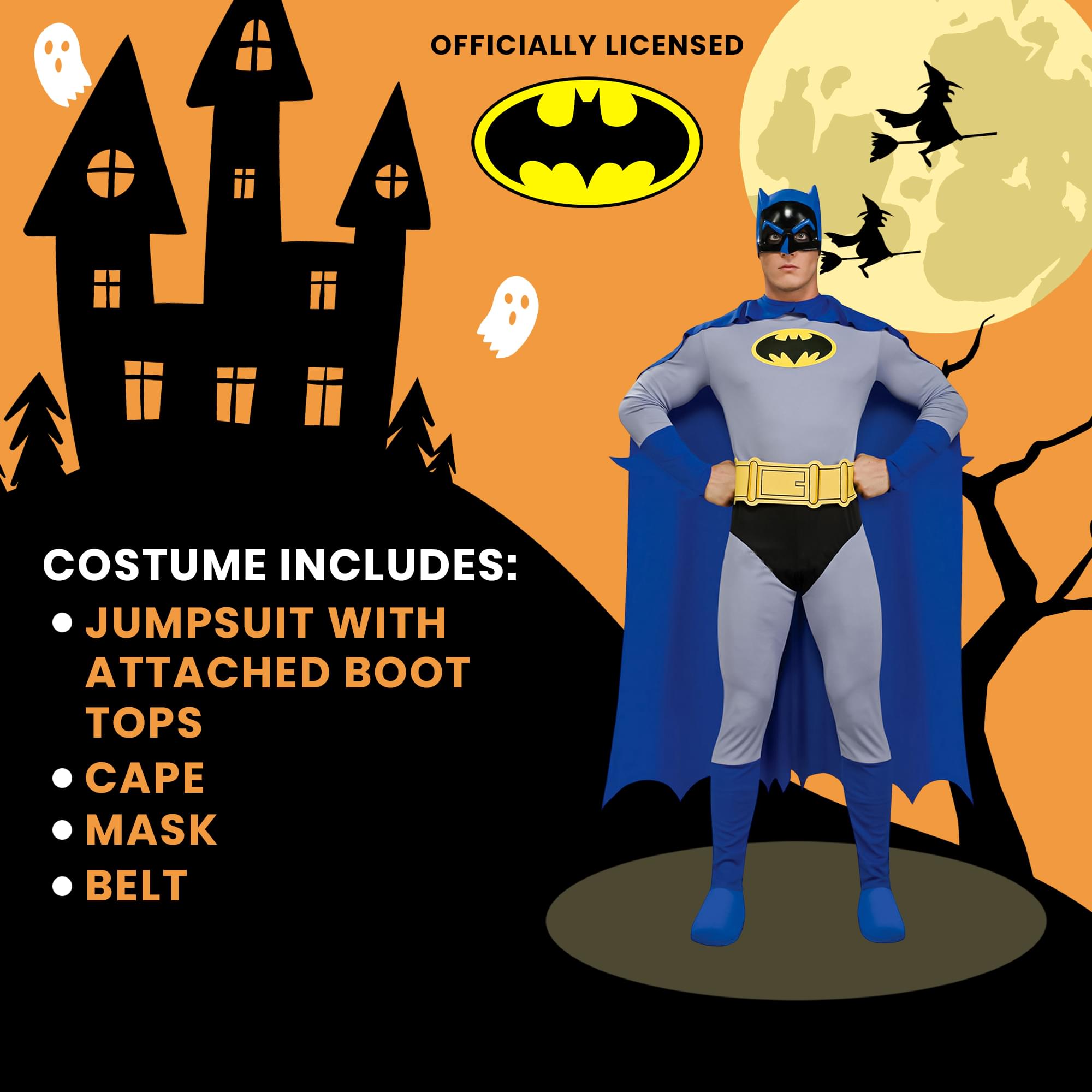 DC Batman Brave and Bold Adult Superhero Costume