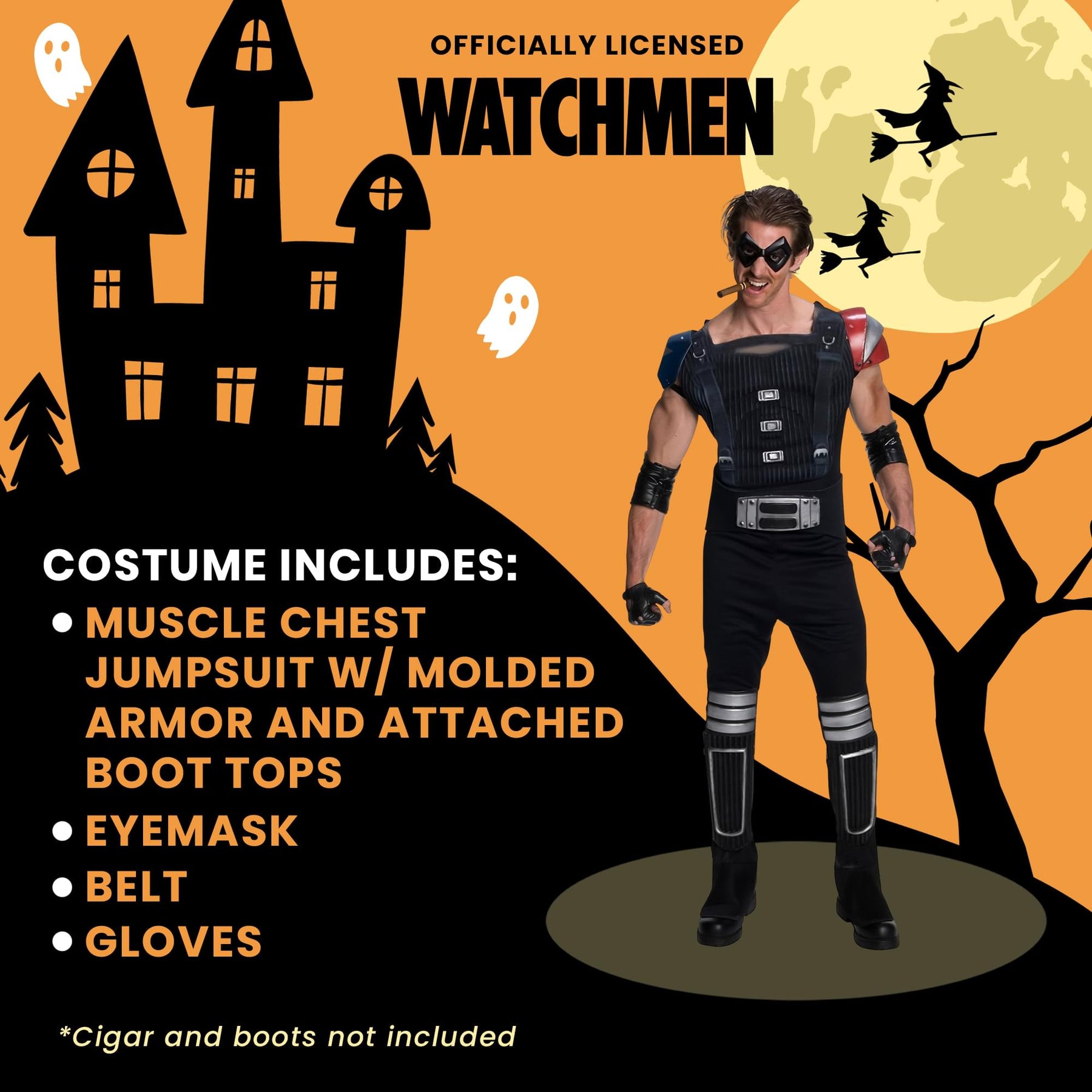 Watchmen Comedian Adult Superhero Costume