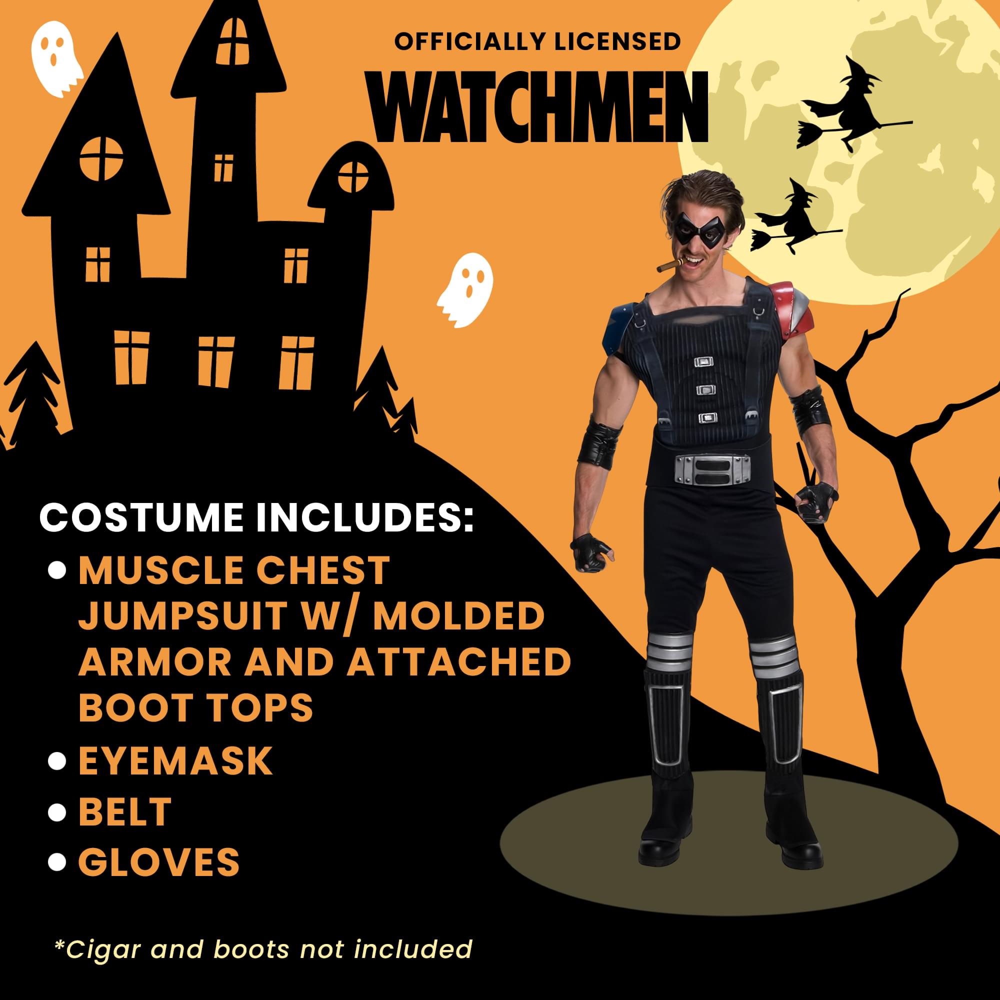 Watchmen Comedian Adult Superhero Costume