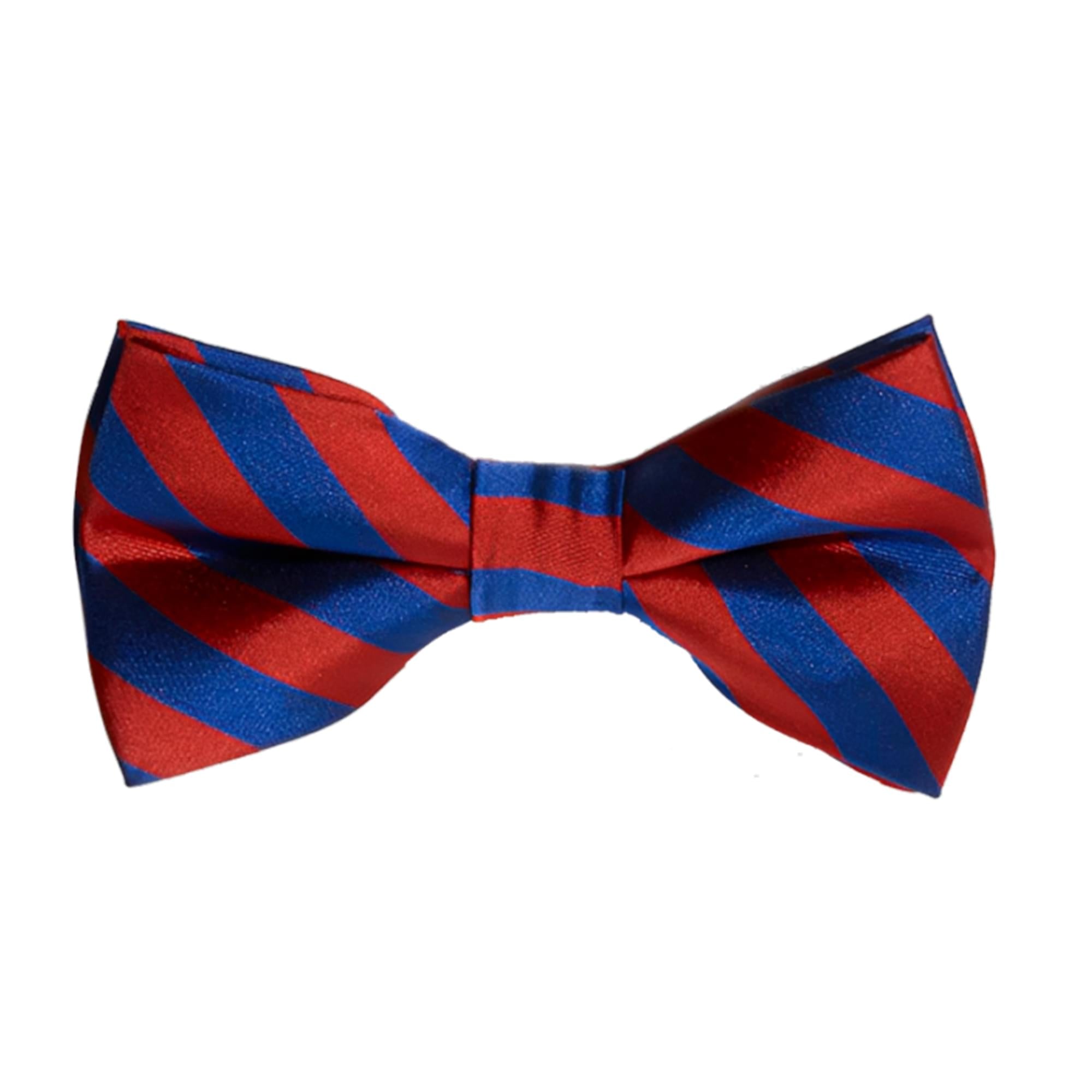 Blue and Red Striped Bow Tie Adult Costume Accessory