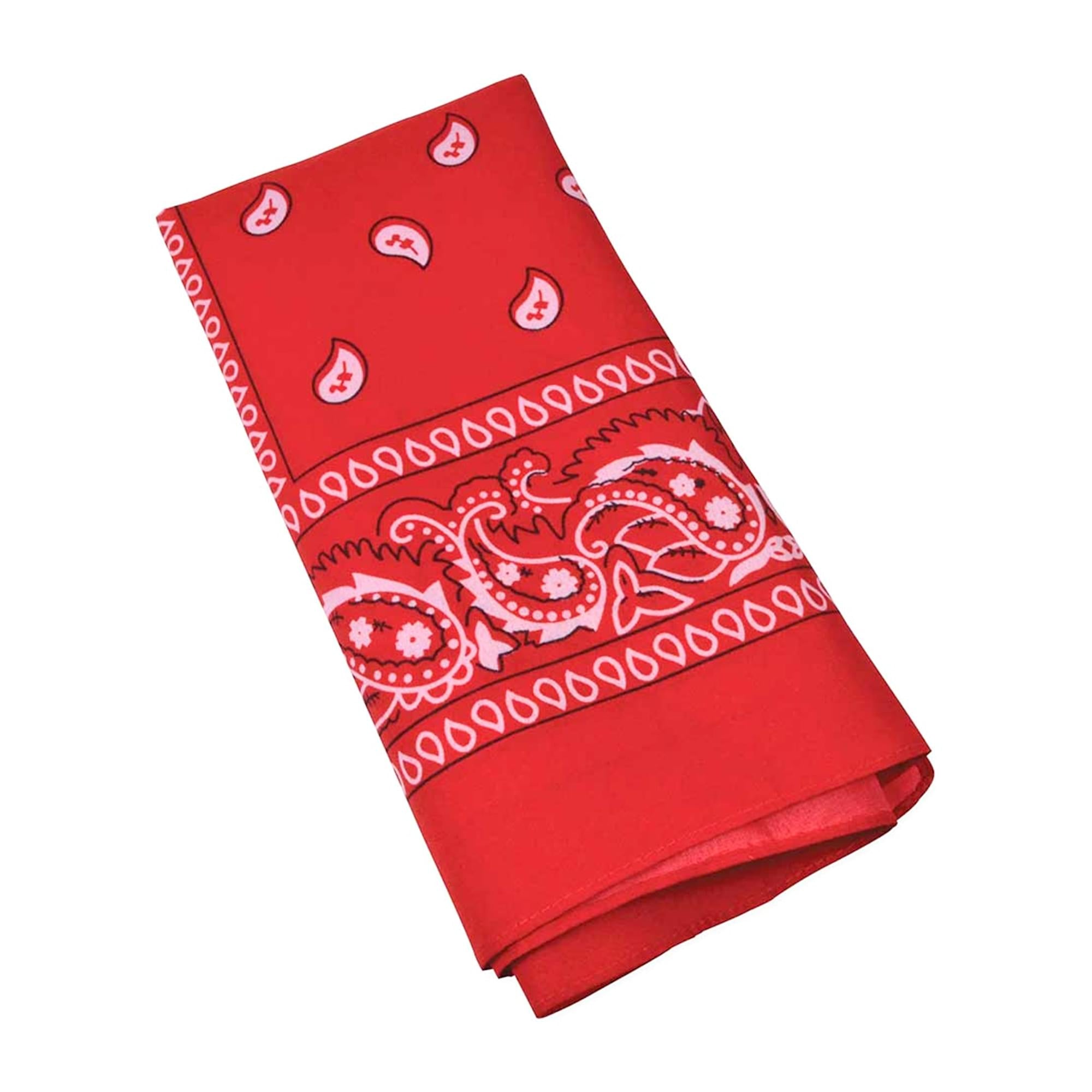 Red Cowboy Bandana Adult Costume Accessory