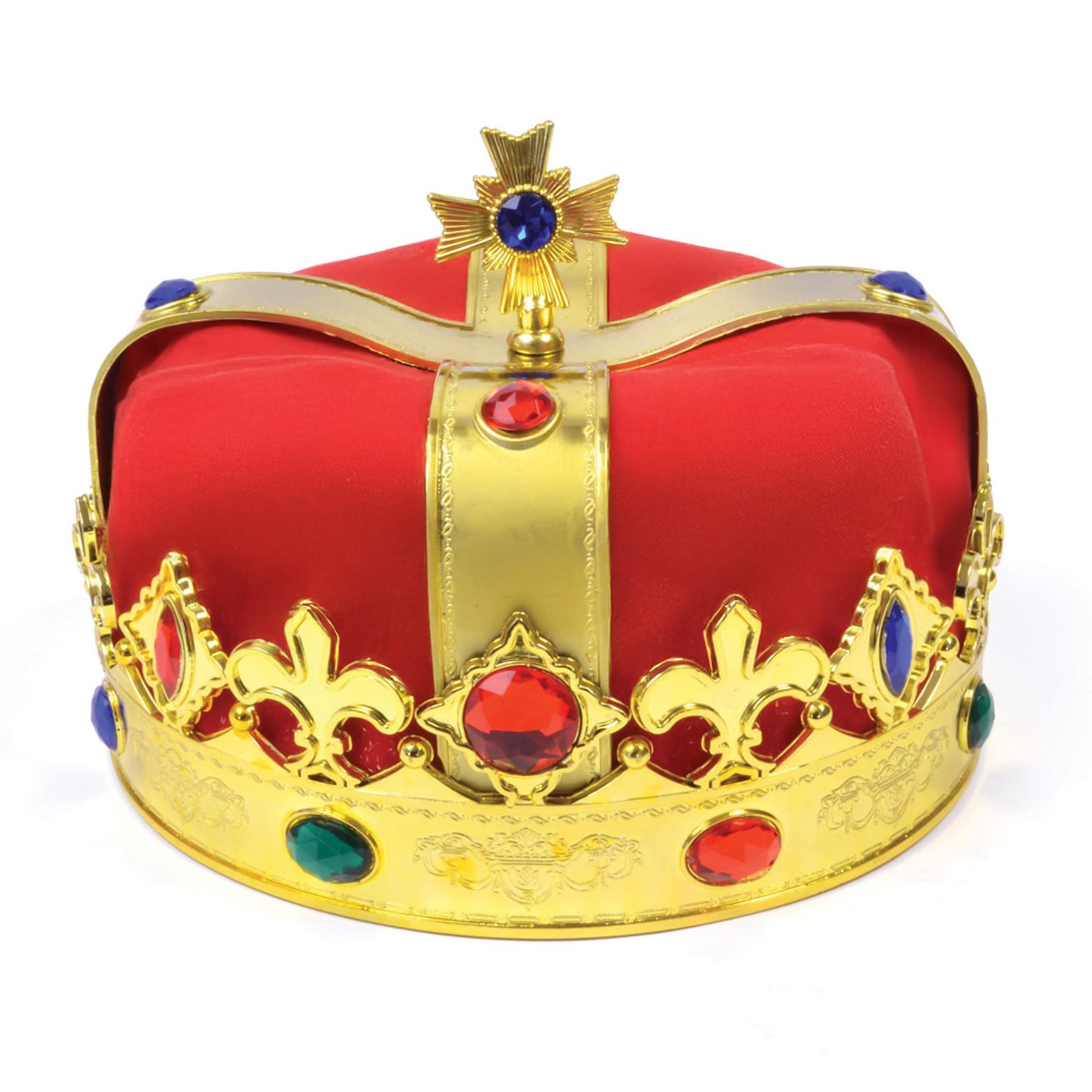 Jewelled Fabric Crown Adult Costume Accessory