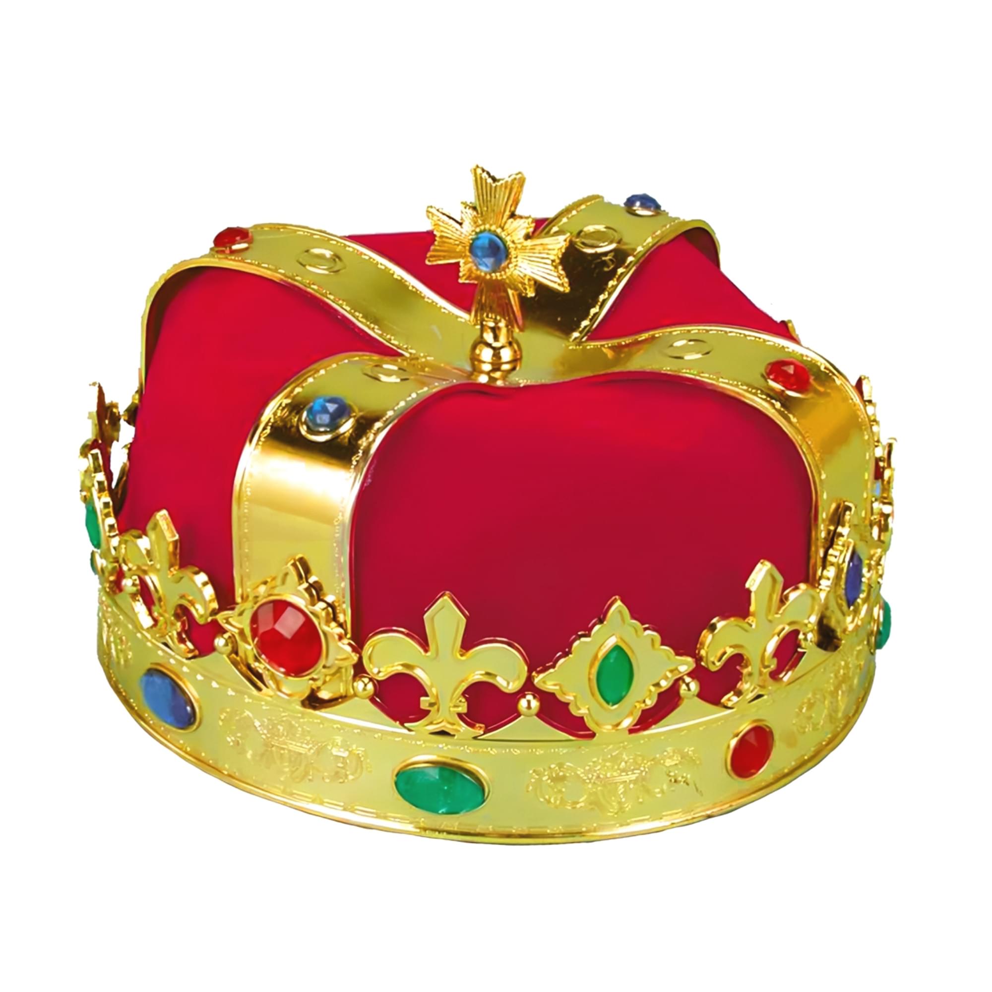 Jewelled Fabric Crown Adult Costume Accessory
