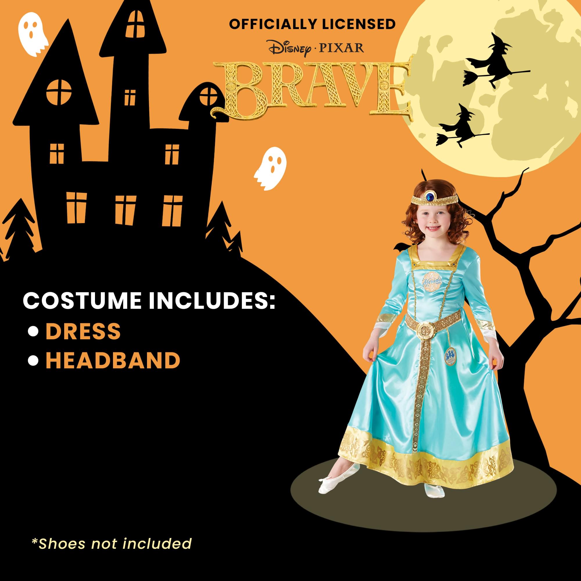Brave Merida Girl's Costume Dress