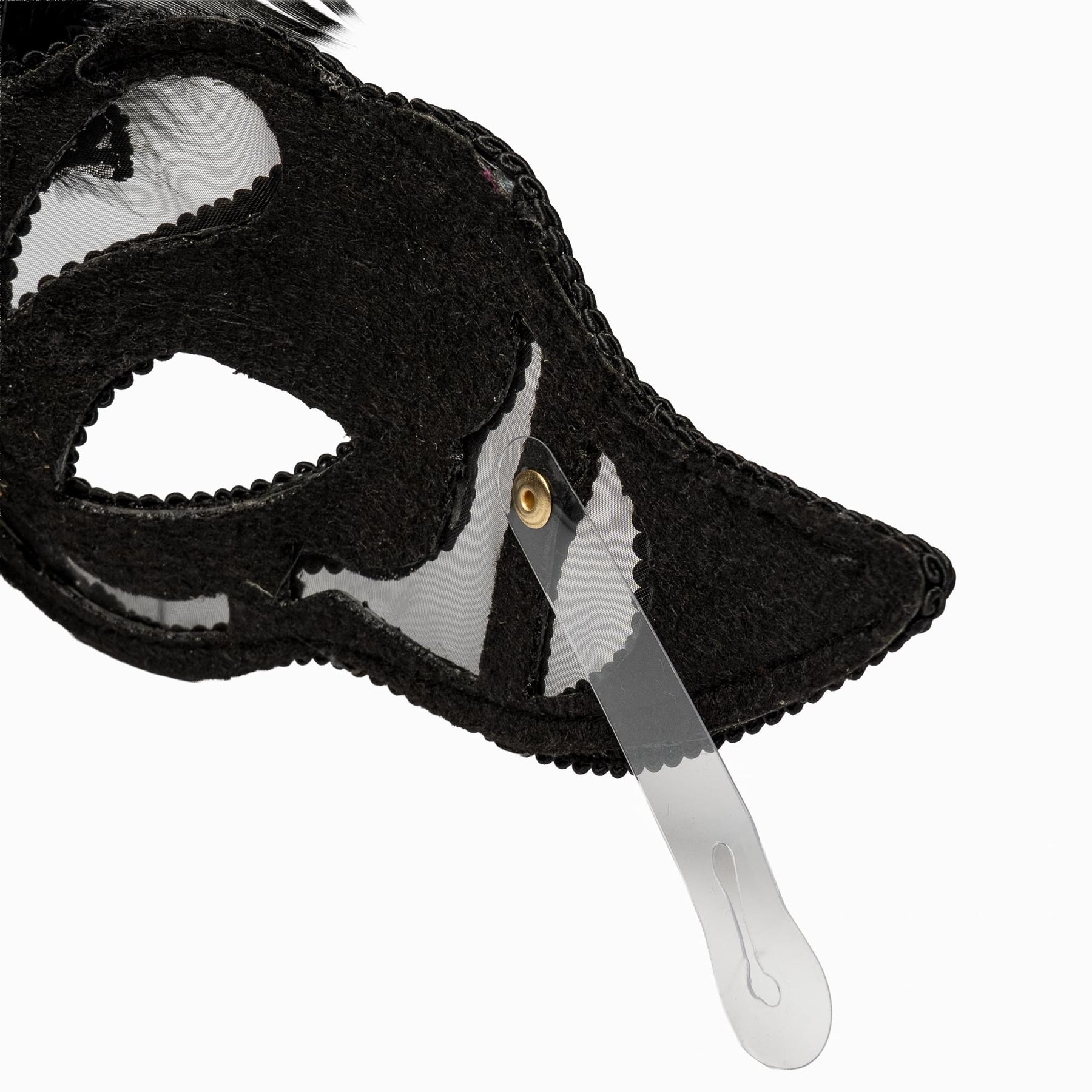 Feathered Mask Costume Accessory