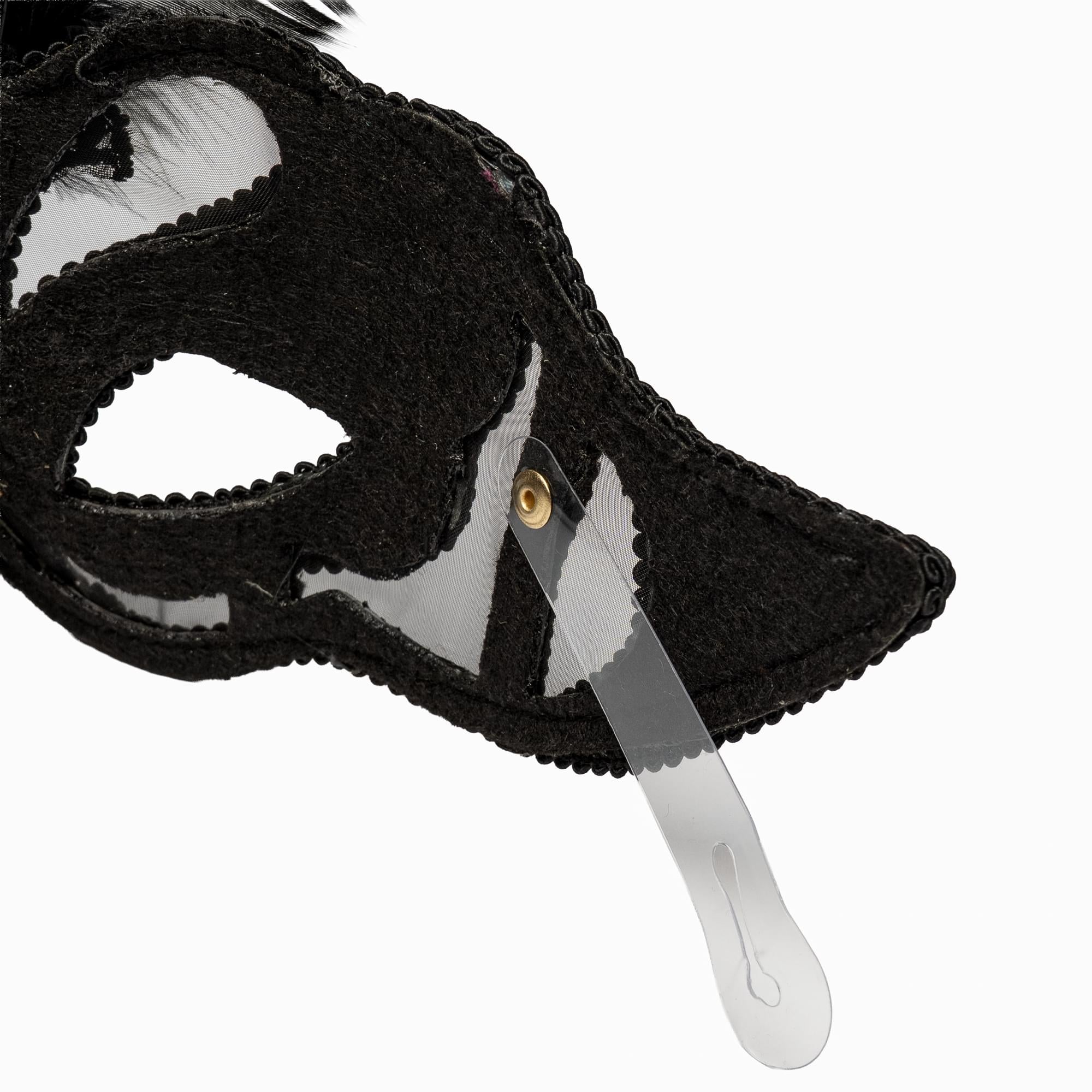 Feathered Mask Costume Accessory