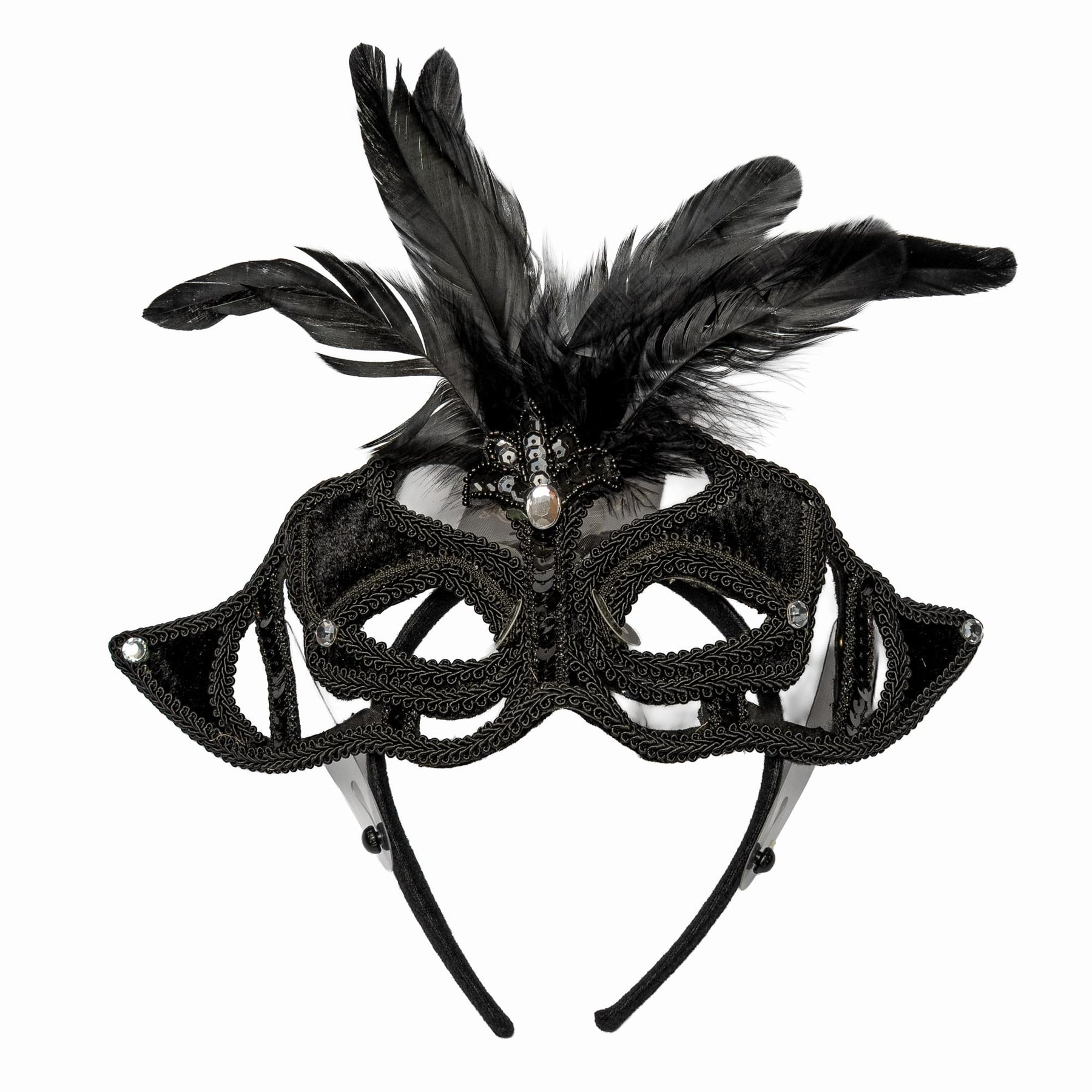 Feathered Mask Costume Accessory