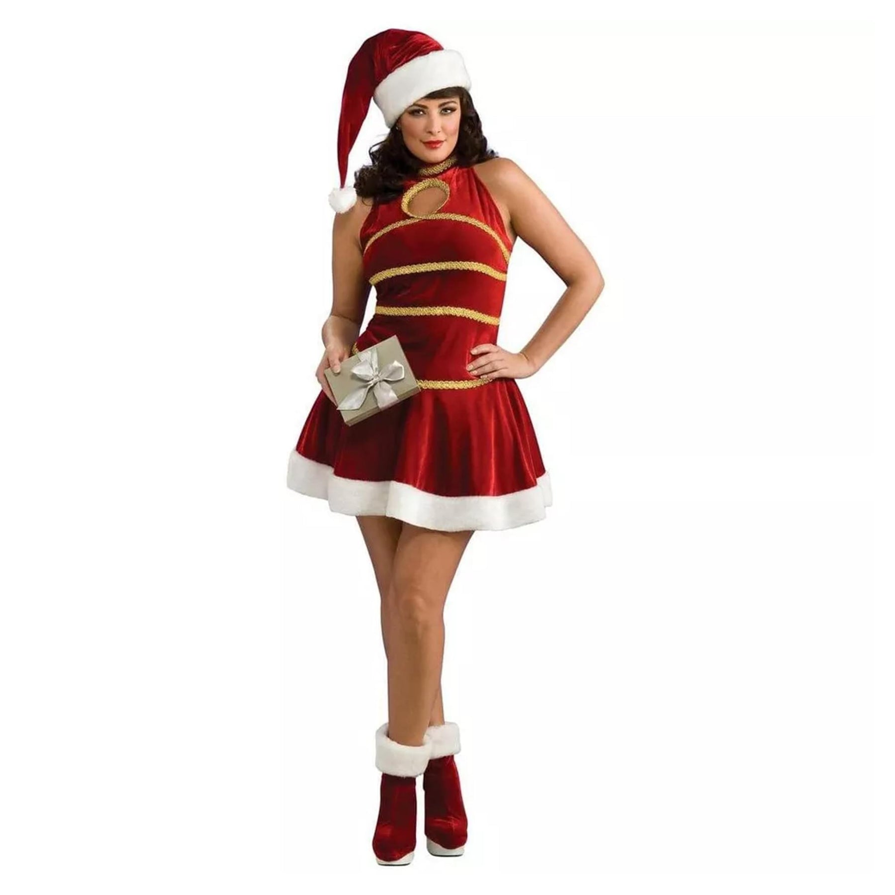 Sexy Female Santa Christmas Dress Adult Plus Costume | Free Shipping Sexy Female Santa Christmas Dress Adult Plus Costume | Free Shipping