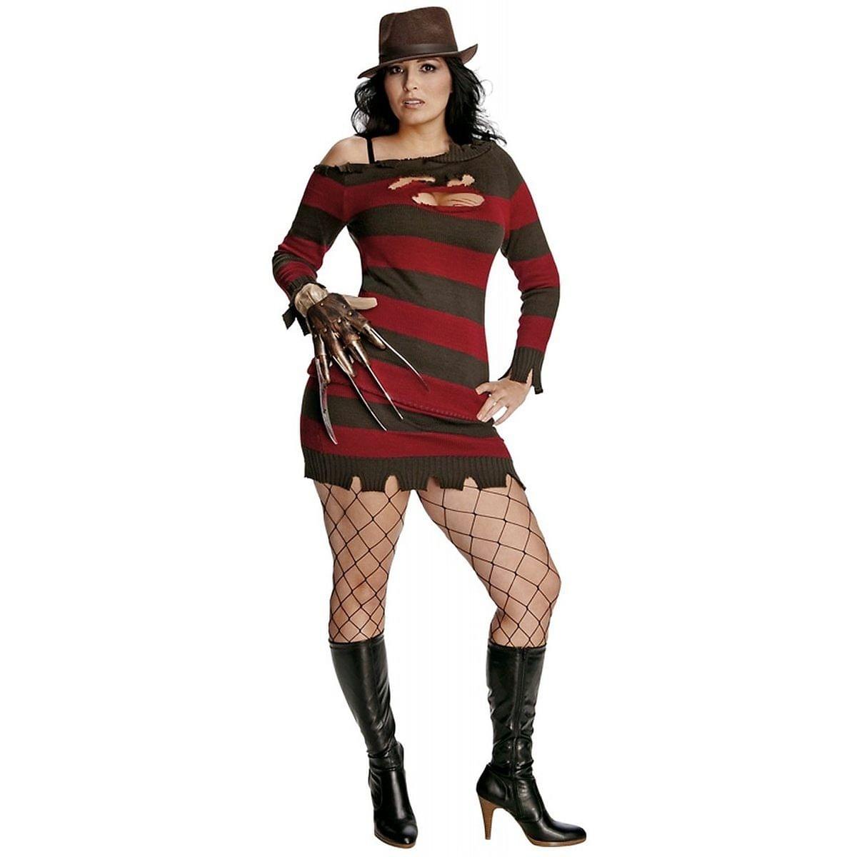 Nightmare On Elm Street Krueger Sexy Costume Dress Adult Plus