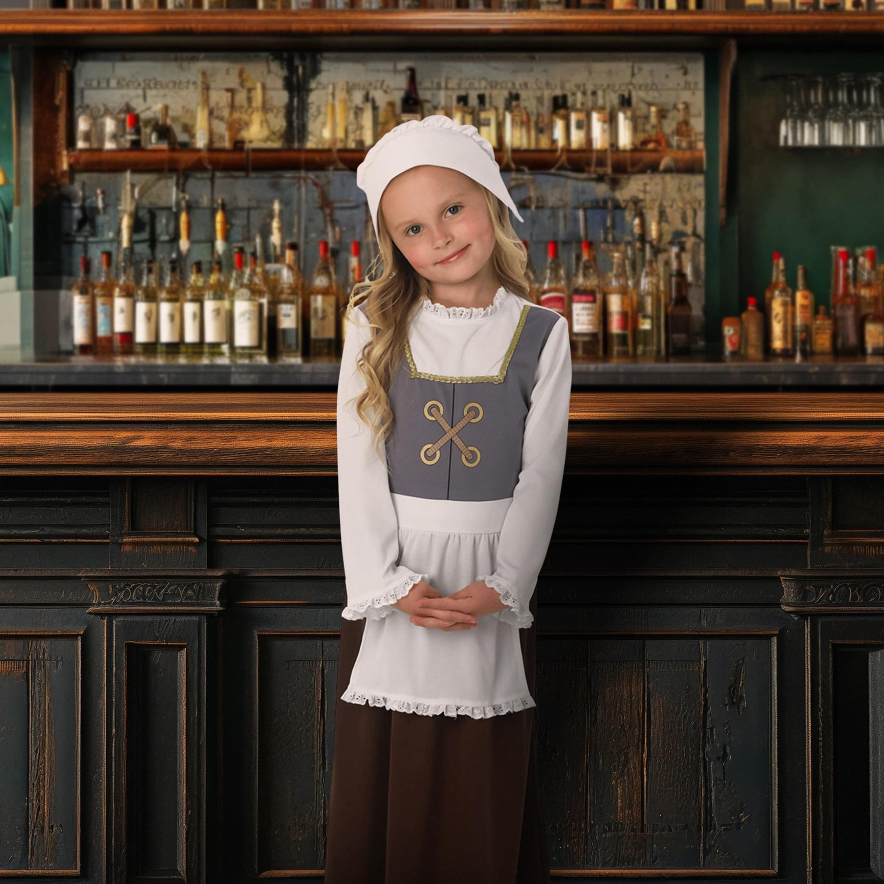 Tudor Maid Child Costume