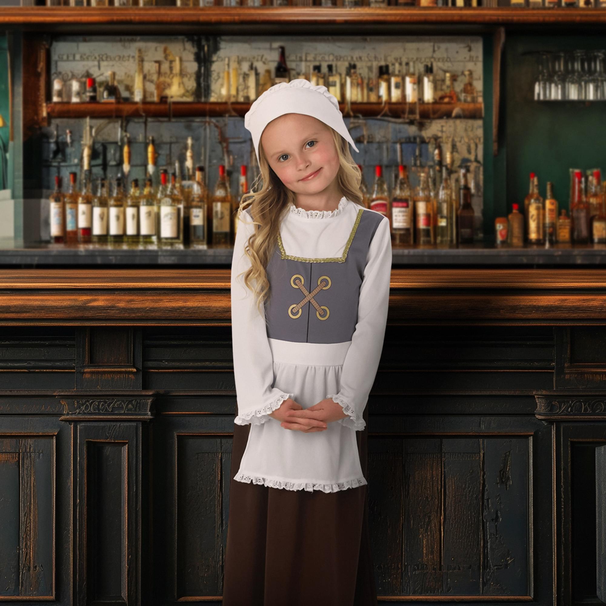 Tudor Maid Child Costume