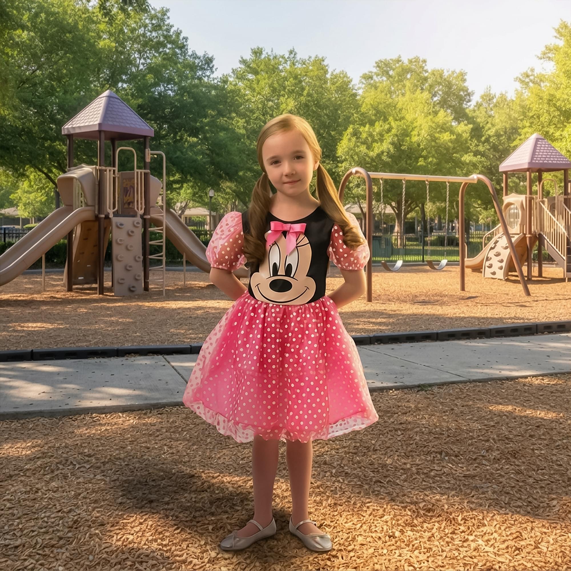Disney Pink Puffball Minnie Mouse Child Costume