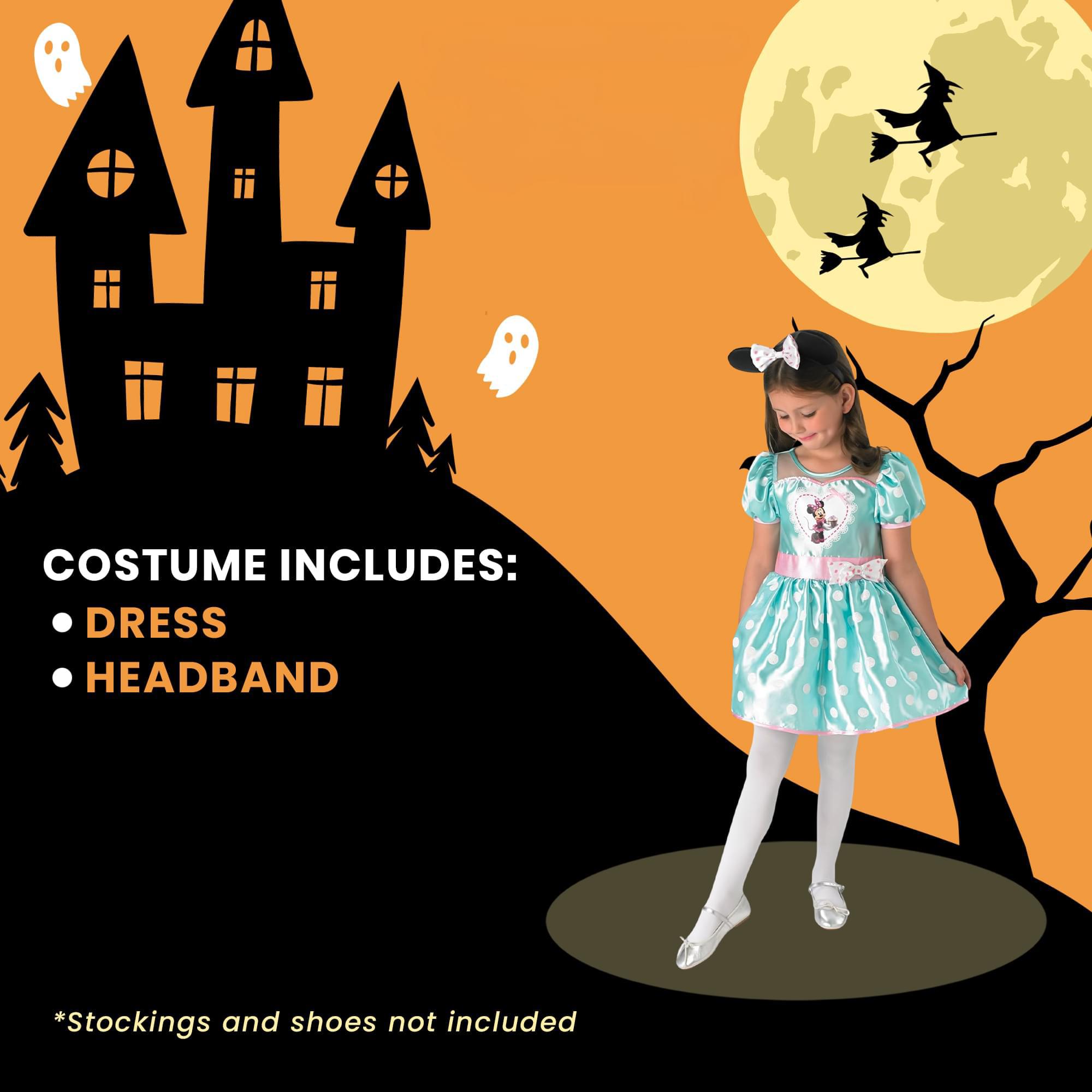 Disney Minnie Mouse Mint Cupcake Child Costume Dress
