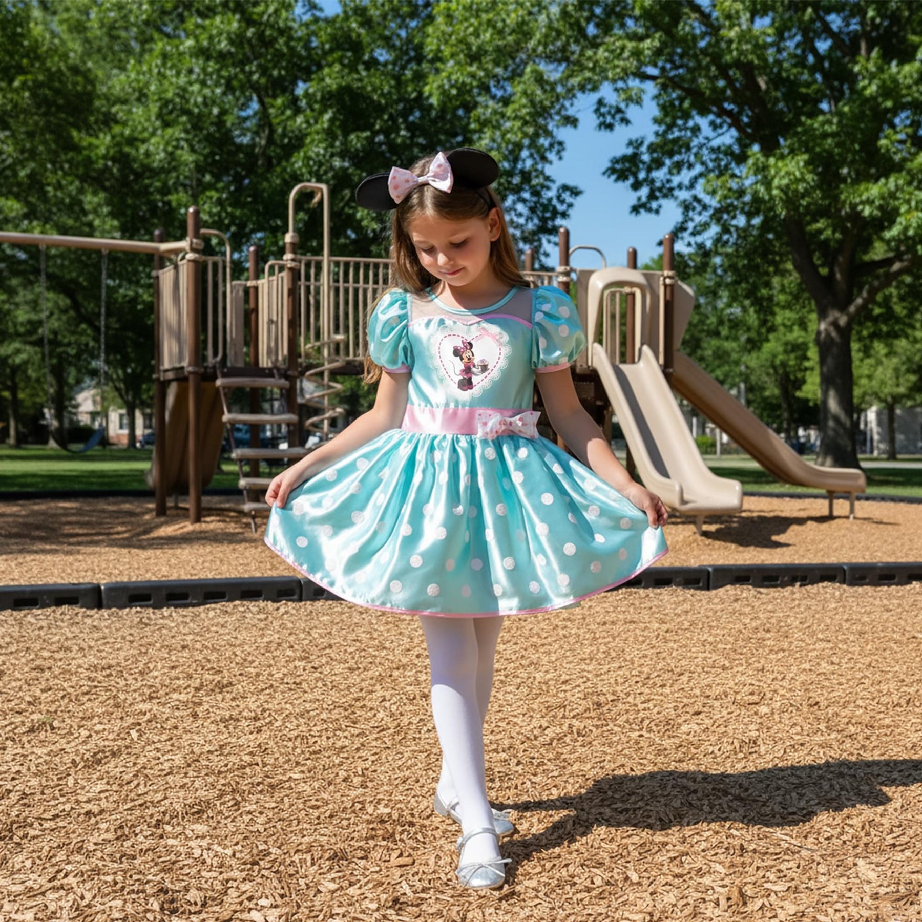 Disney Minnie Mint Cupcake Deluxe Child Costume Dress