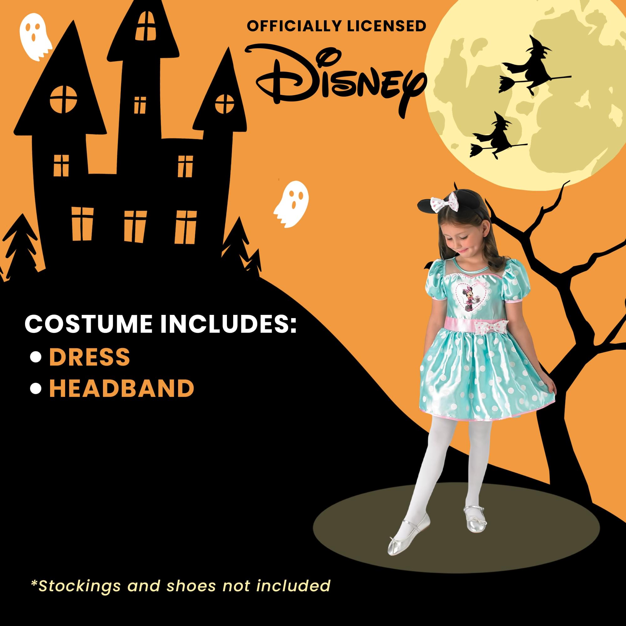 Disney Minnie Mint Cupcake Deluxe Child Costume Dress