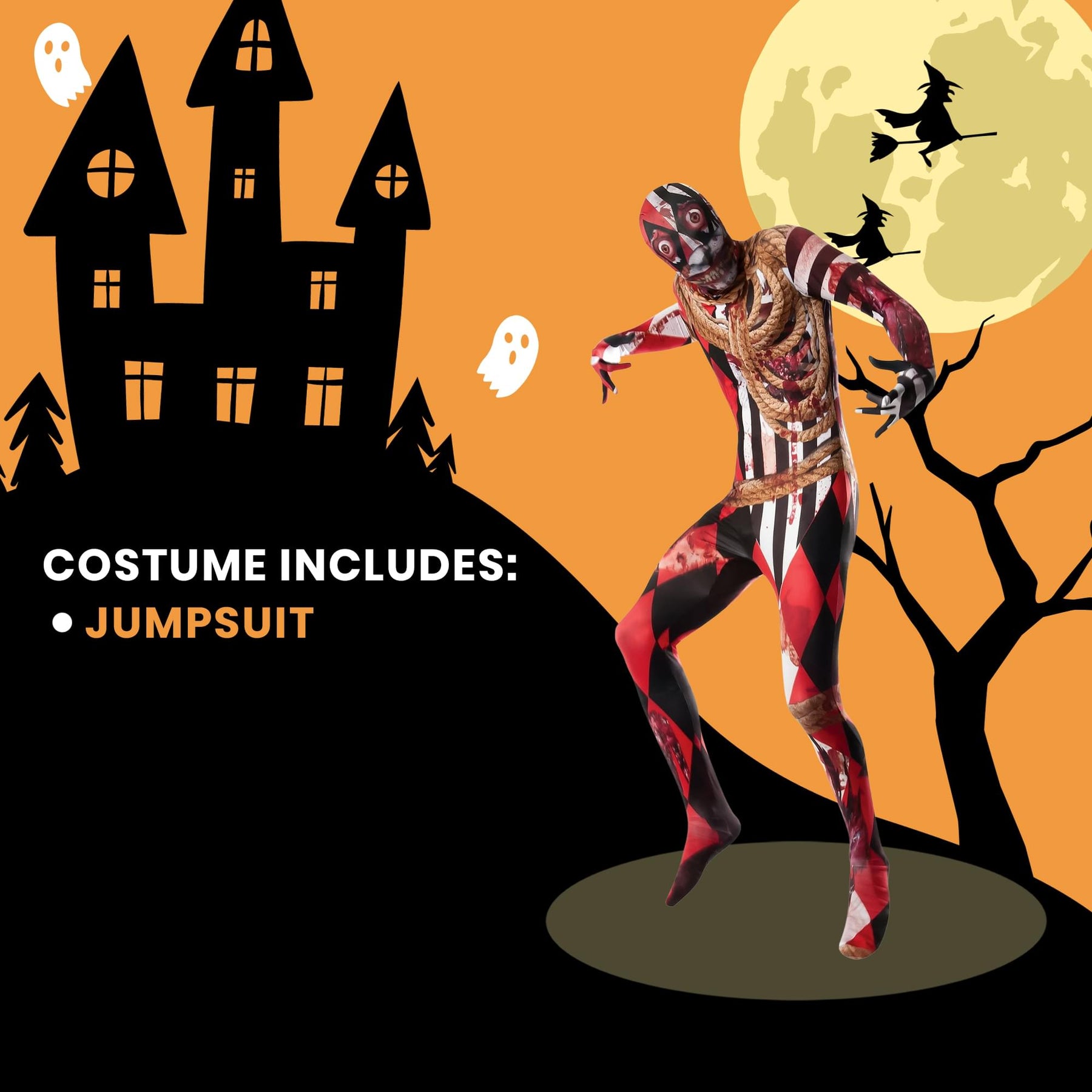 Acro-Splat Second Skin Suit Adult Costume