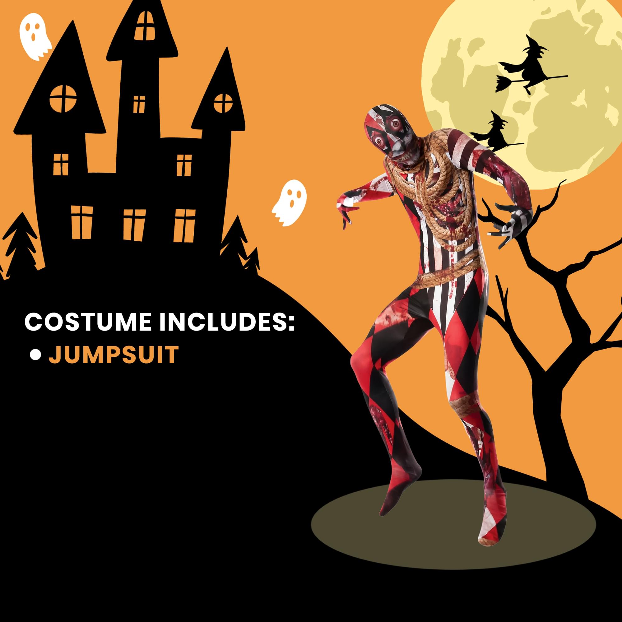 Acro-Splat Second Skin Suit Adult Costume