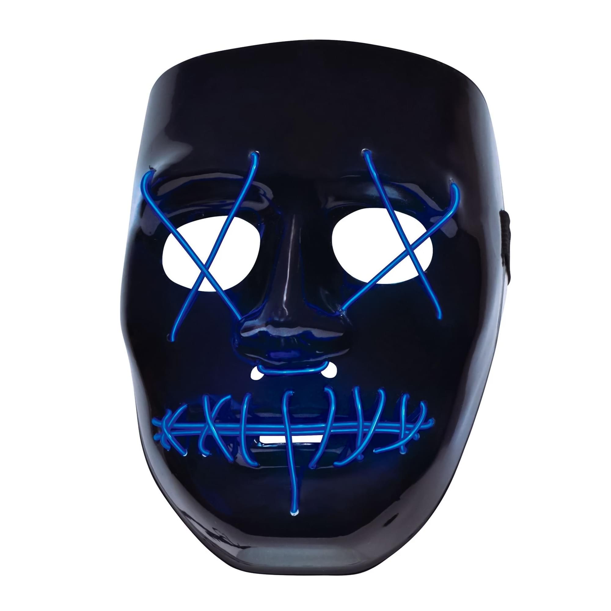 Anarchy Light-Up Adult Plastic Costume Mask