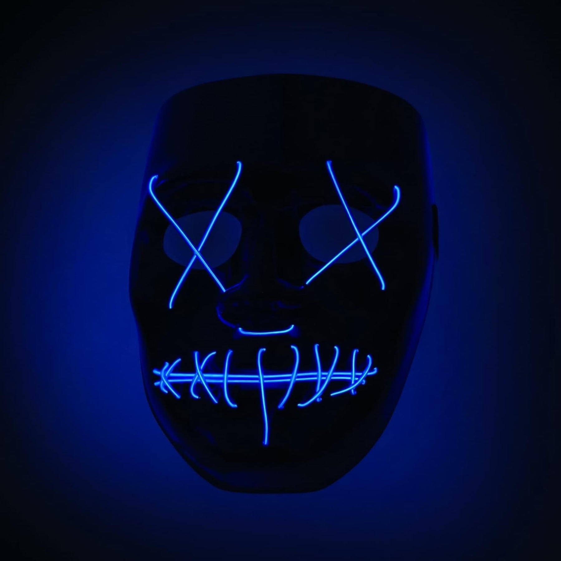 Anarchy Light-Up Adult Plastic Costume Mask