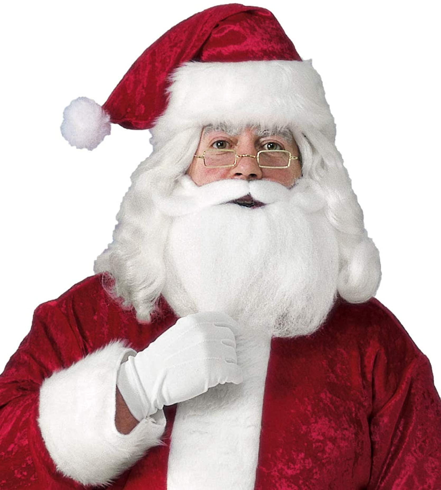 Santa Hat With Beard & Glasses