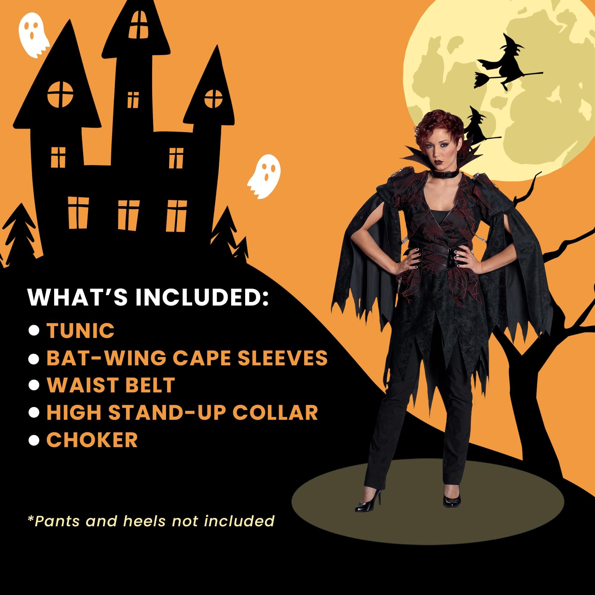 Female Witch Coat Adult Costume