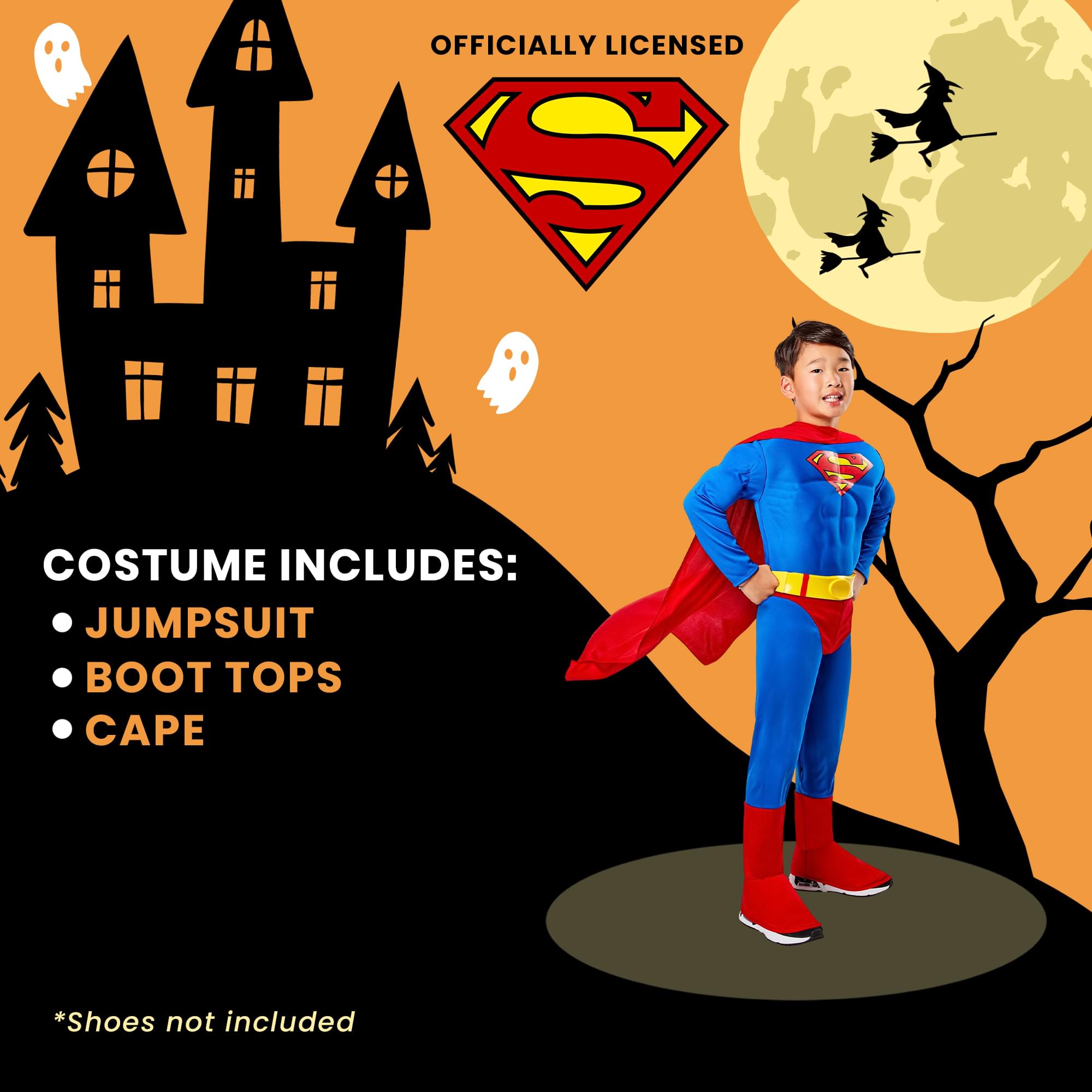DC Superman With Cape Child Costume