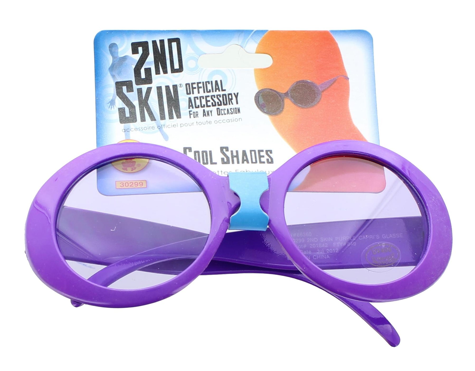 2nd Skin Costume Capri Sunglasses: Purple
