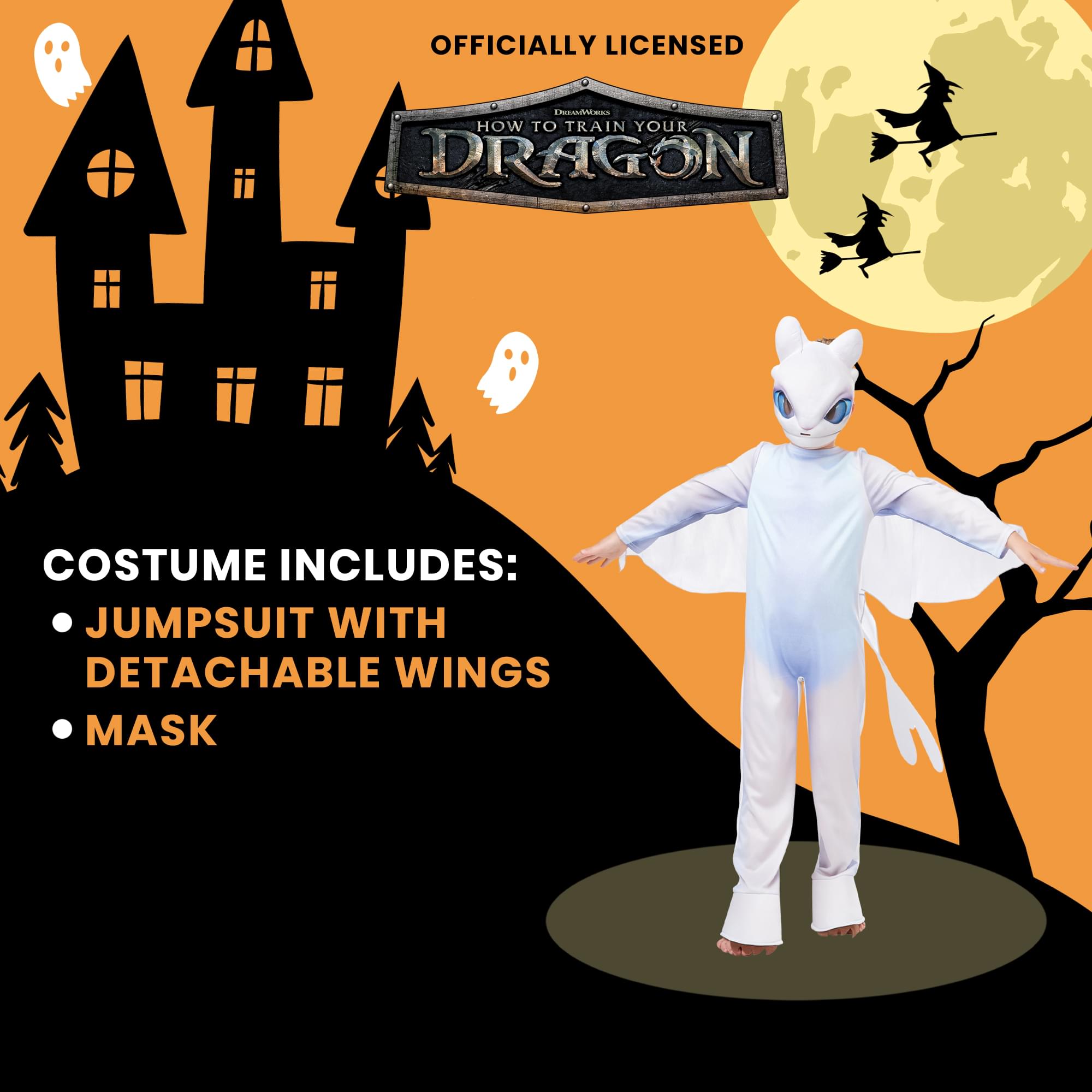 How To Train Your Dragon Light Fury Child Costume