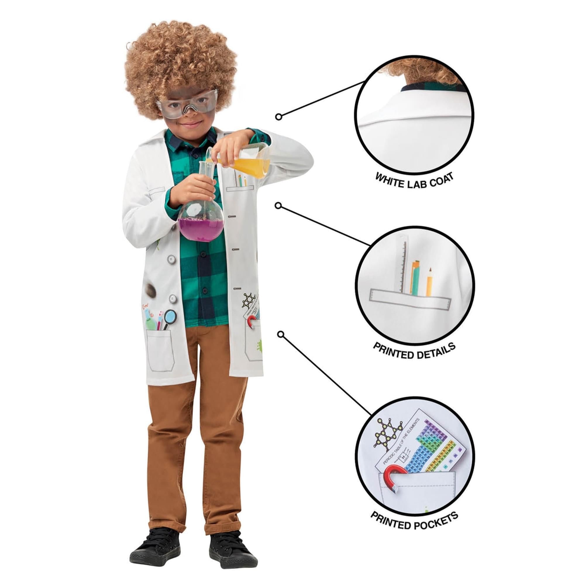 Mad Scientist Child Costume | Large