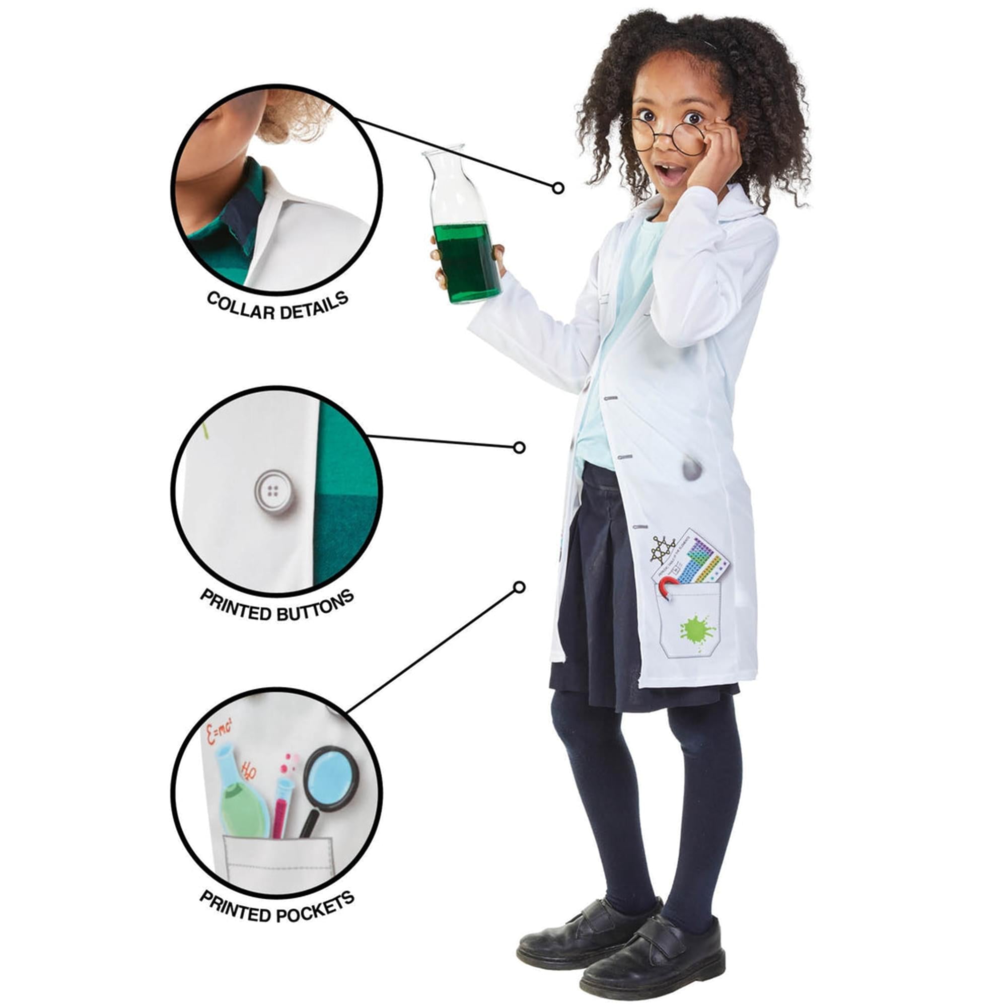 Mad Scientist Child Costume | Large
