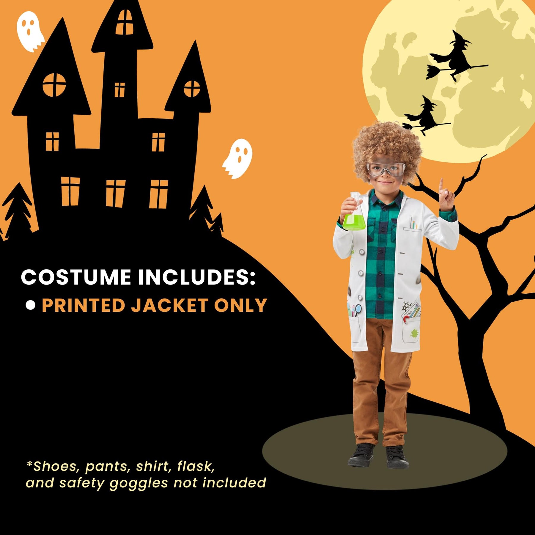 Mad Scientist Child Costume | Large