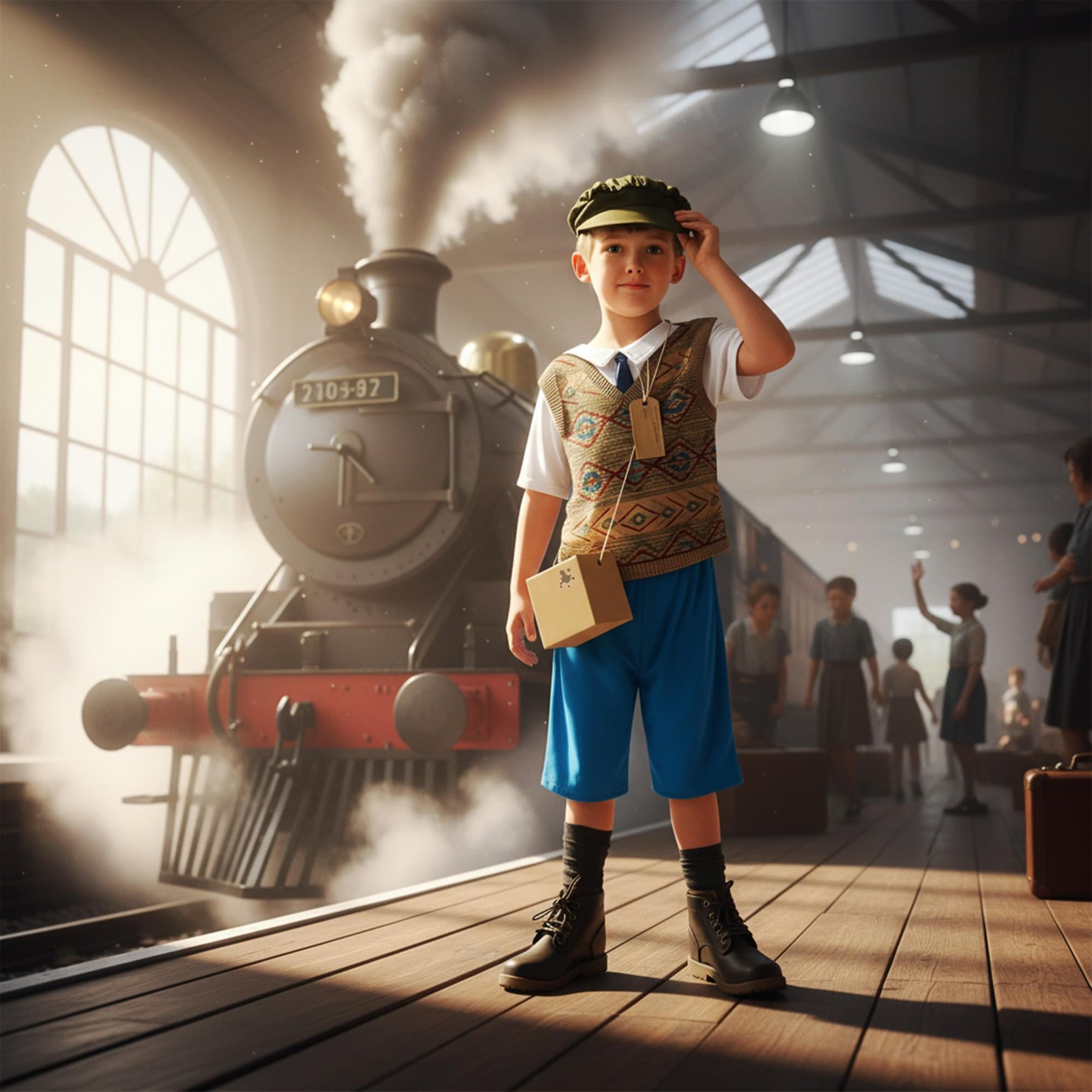 Evacuee Boy Child Costume