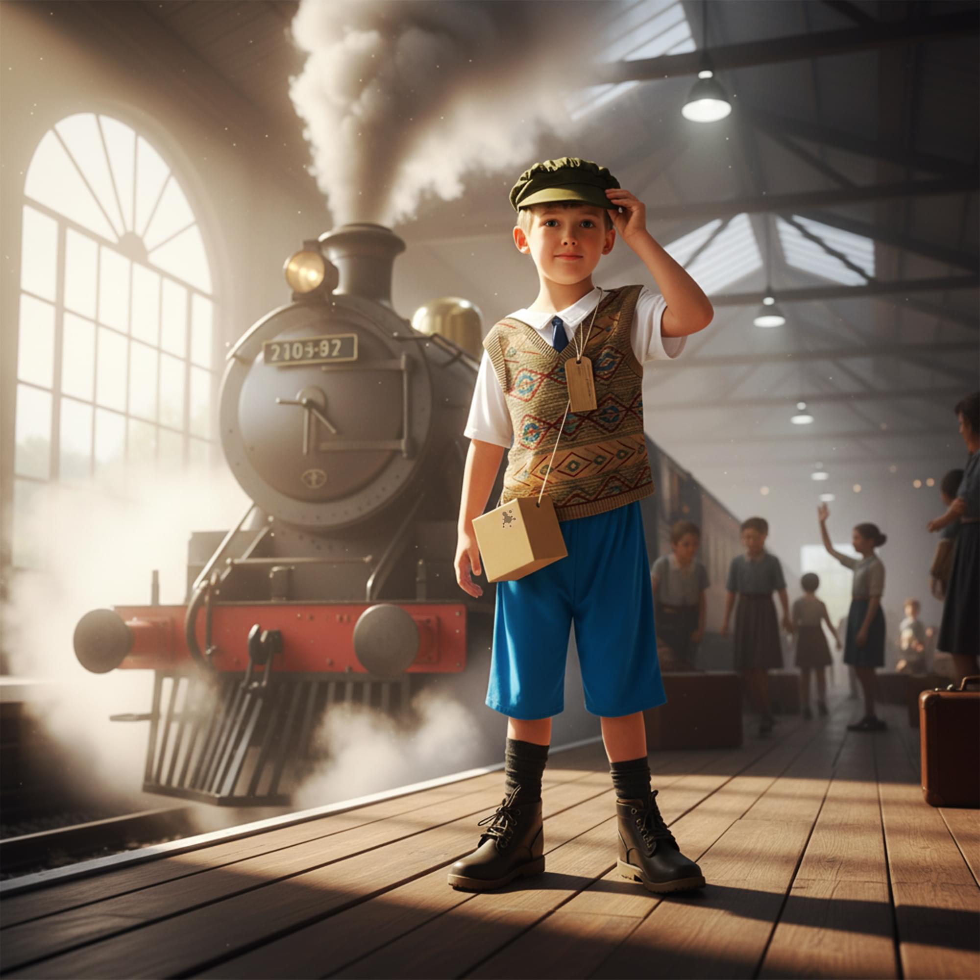 Evacuee Boy Child Costume