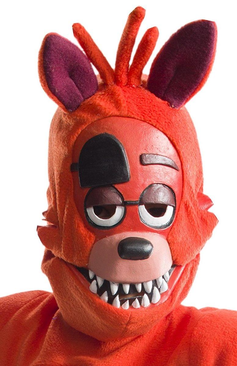 Five Nights at Freddy's Adult Foxy Half Mask and Child Foxy 3/4 Costume Mask Bundle