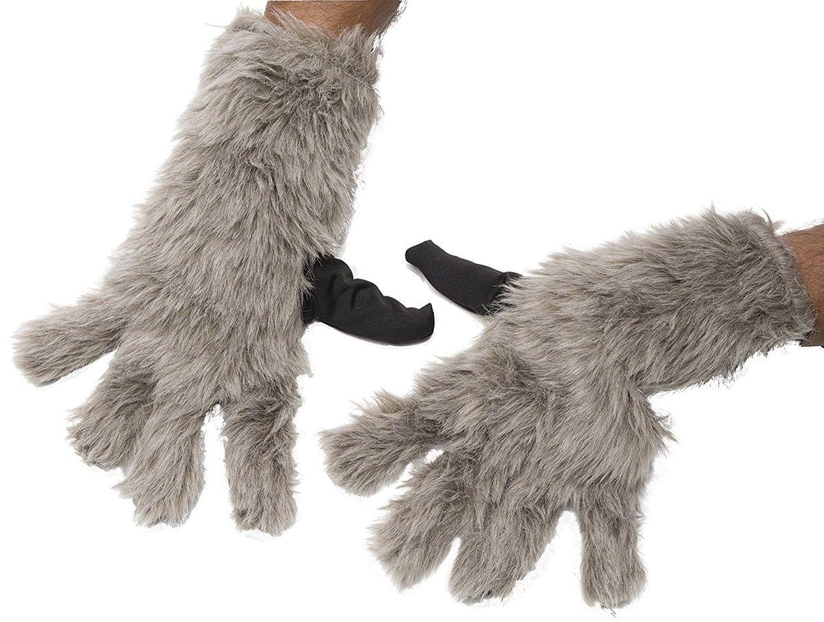 Guardians of the Galaxy Vol 2 Faux Fur Rocket Gloves Adult Costume Accessory