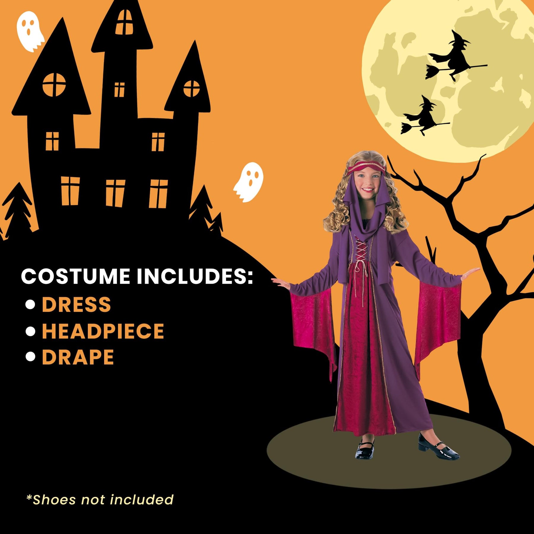 Medieval Princess Child Costume