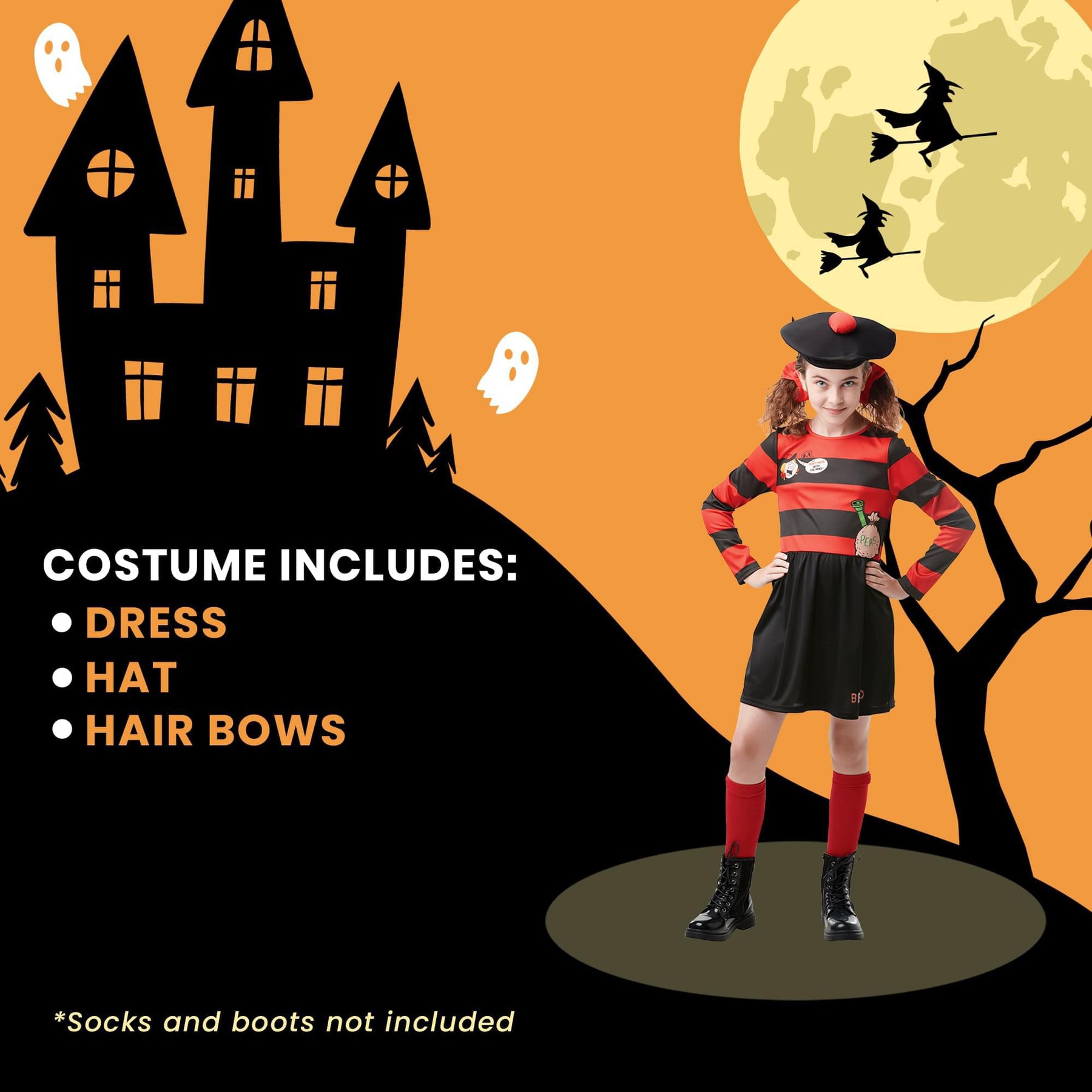 Minnie The Minx Child Costume | Large