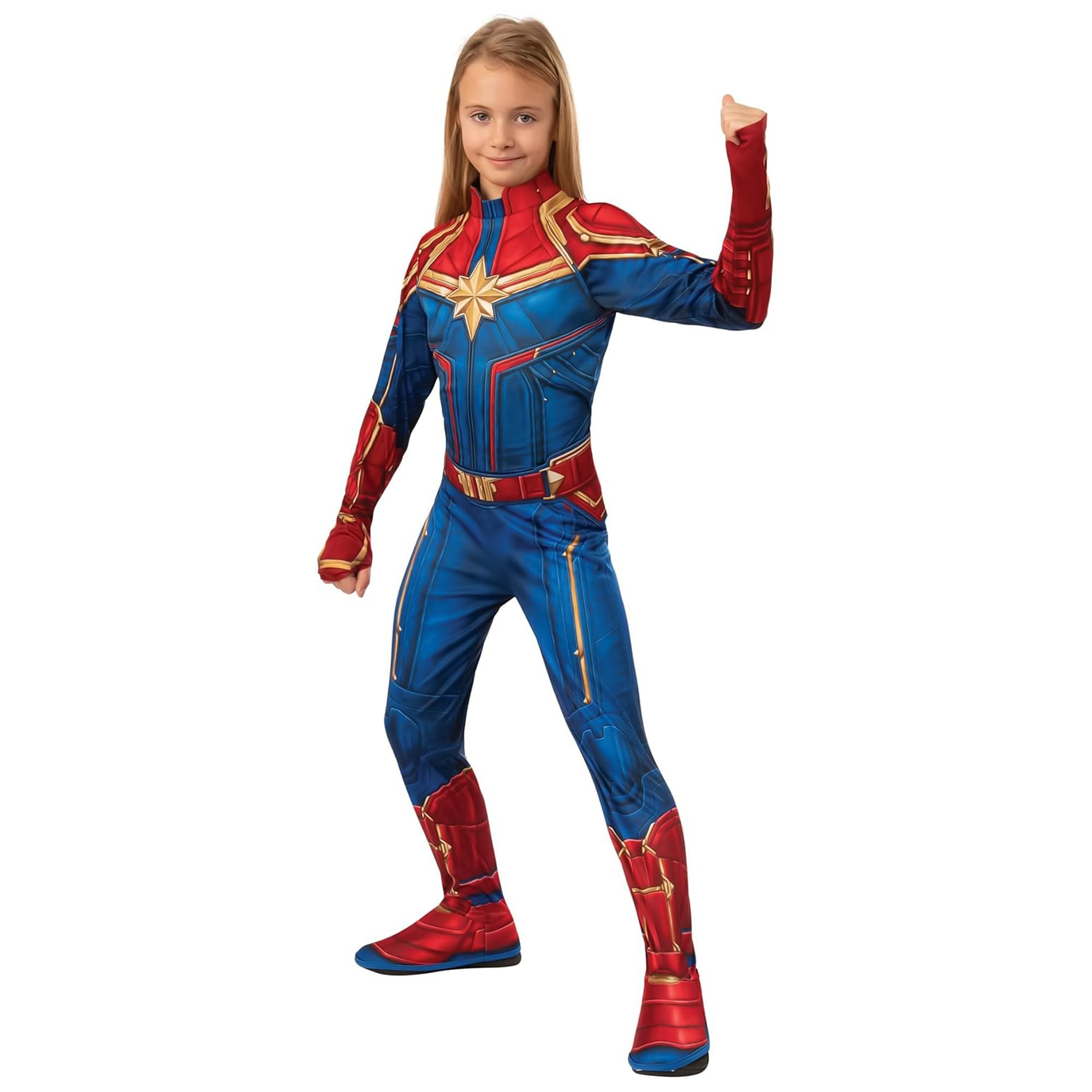 Marvel Captain Marvel Child Costume Hero Suit