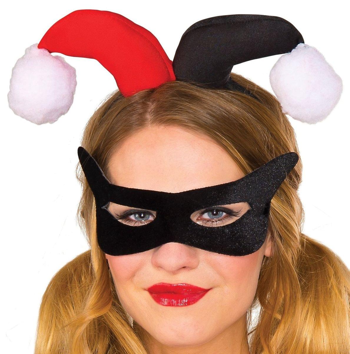 Harley Quinn Adult Eyemask/Headpiece Kit Costume Accessory