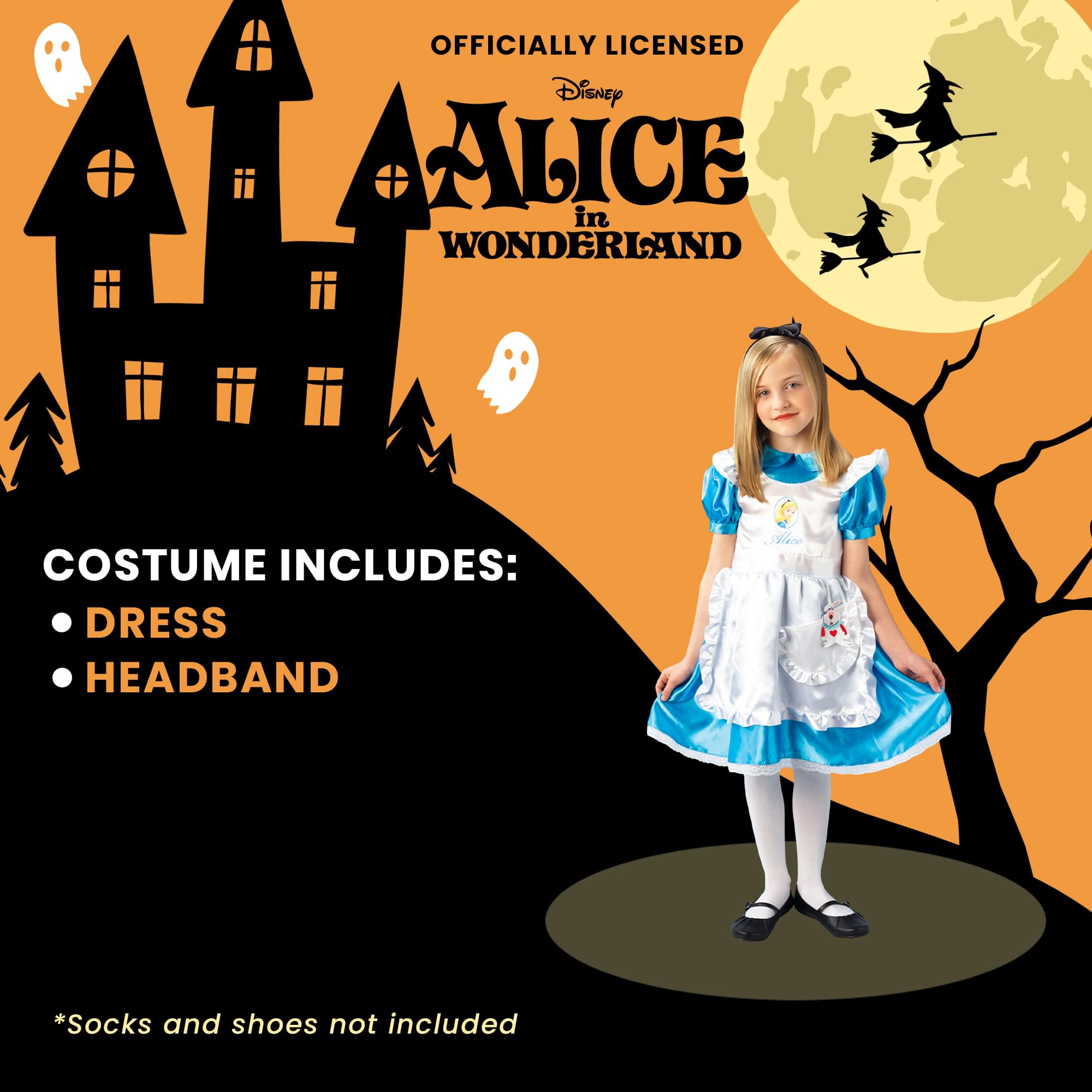 Disney Alice In Wonderland Alice Deluxe Child Costume
