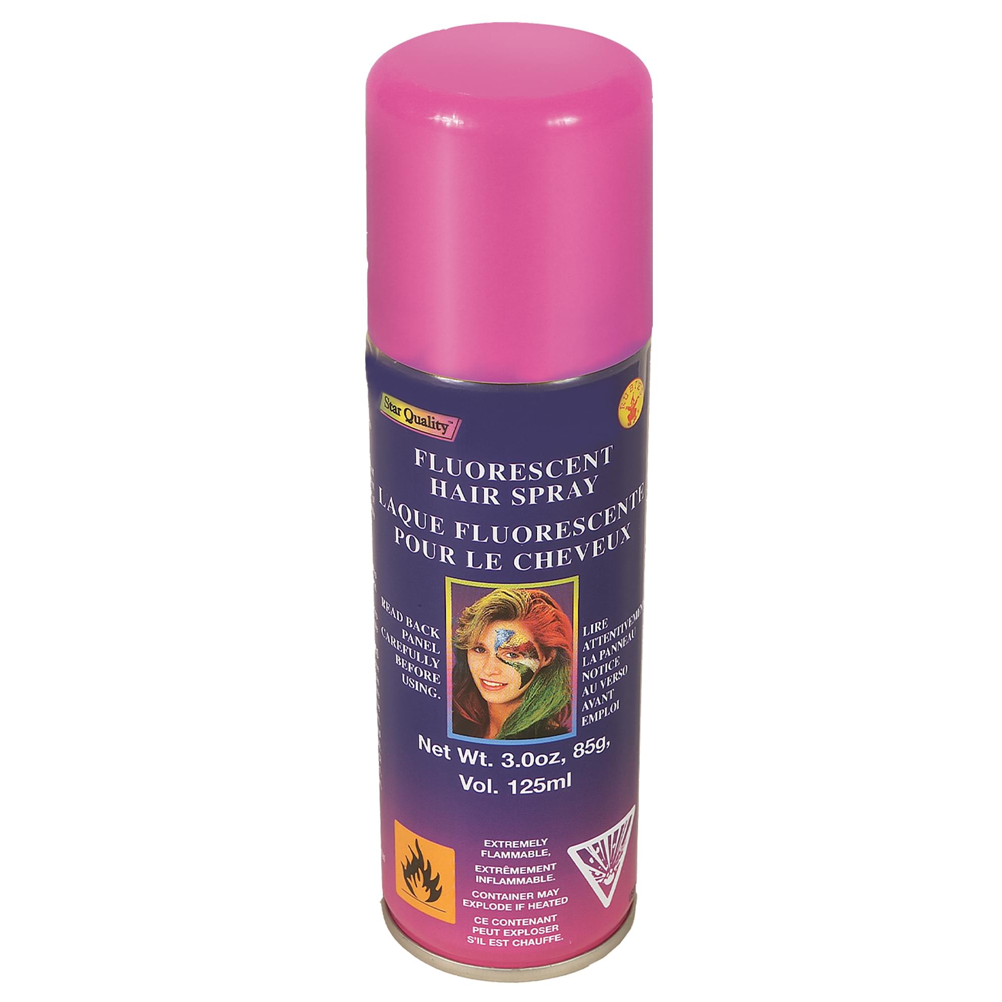 Fluorescent Pink Hair Spray Costume Accessory