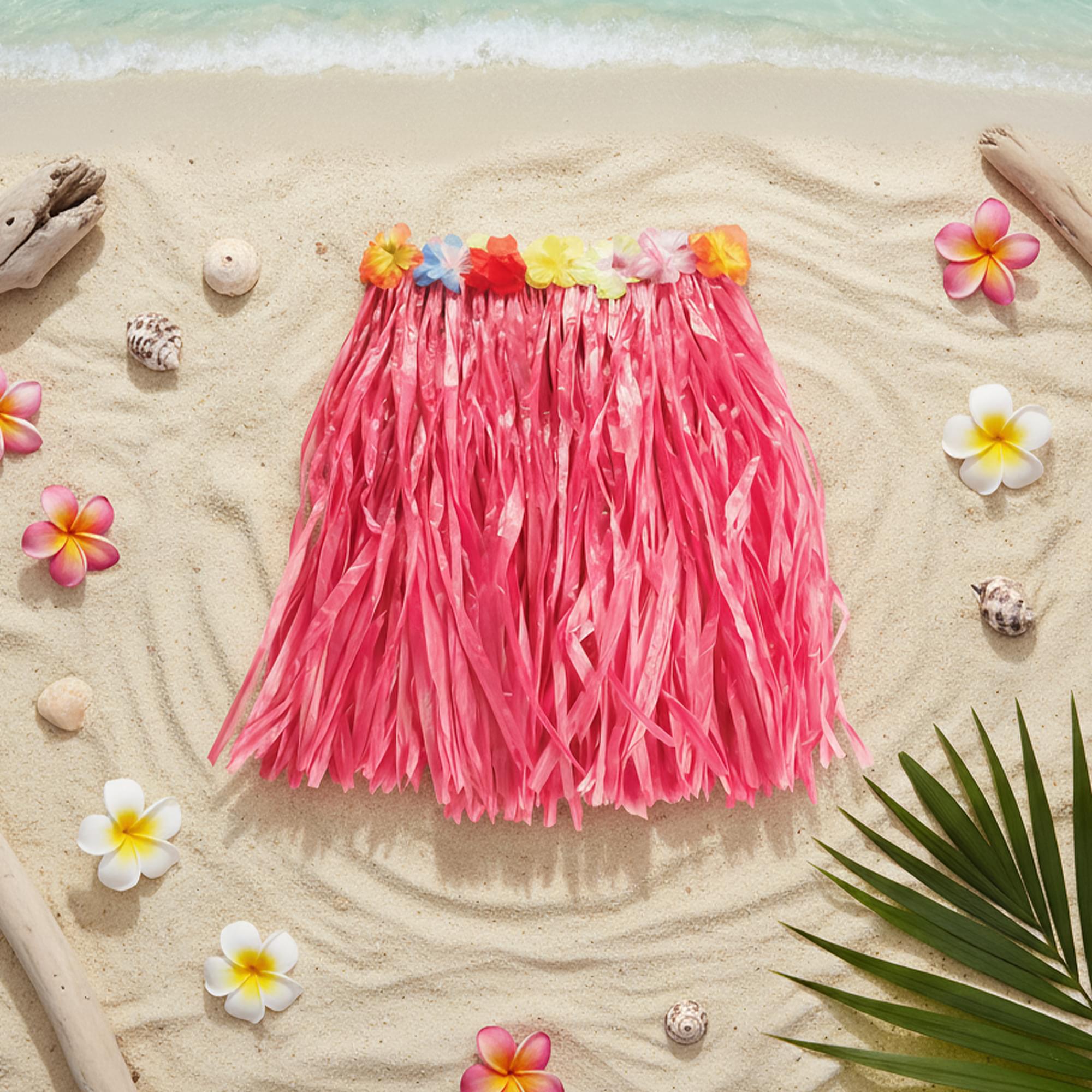Pink Hawaiian Skirt Costume Accessory