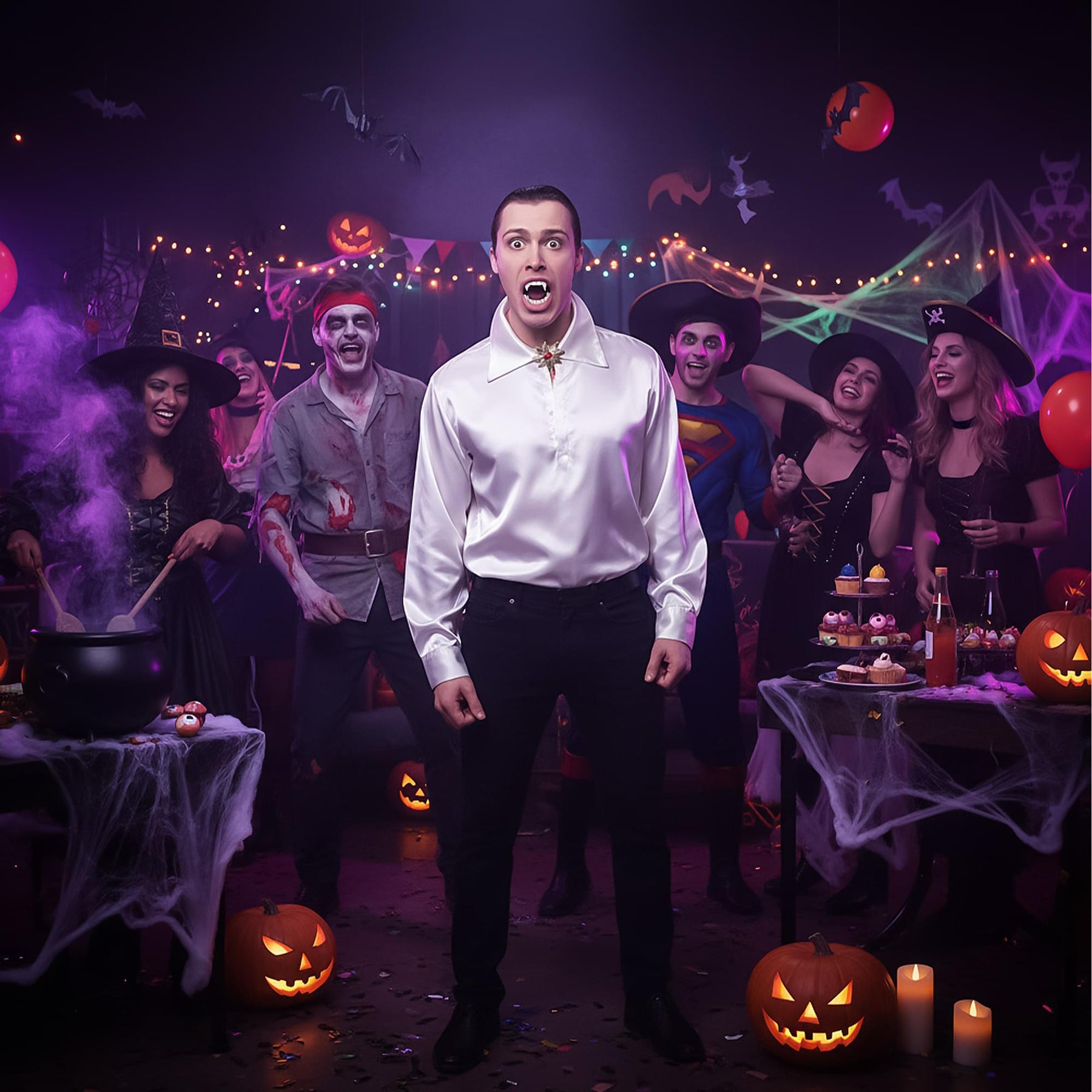 Vampire Fangs (joined Top & Bottom) Adult Costume