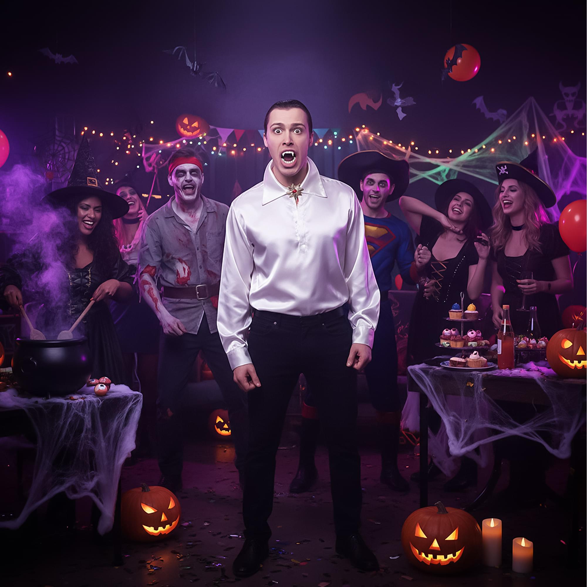 Vampire Fangs (joined Top & Bottom) Adult Costume