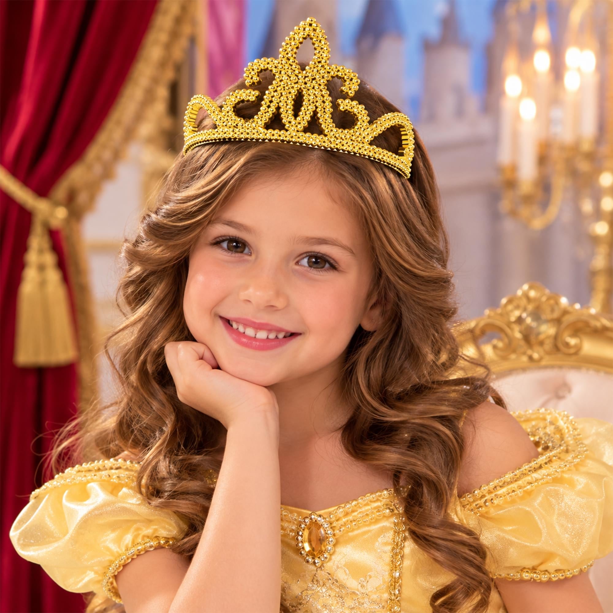 Gold Tiara Adult Costume Accessory