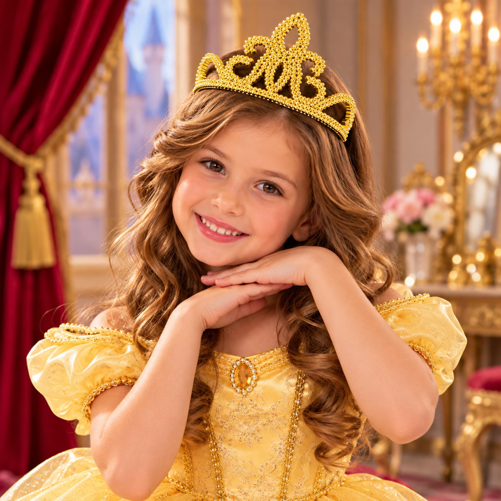 Gold Tiara Adult Costume Accessory