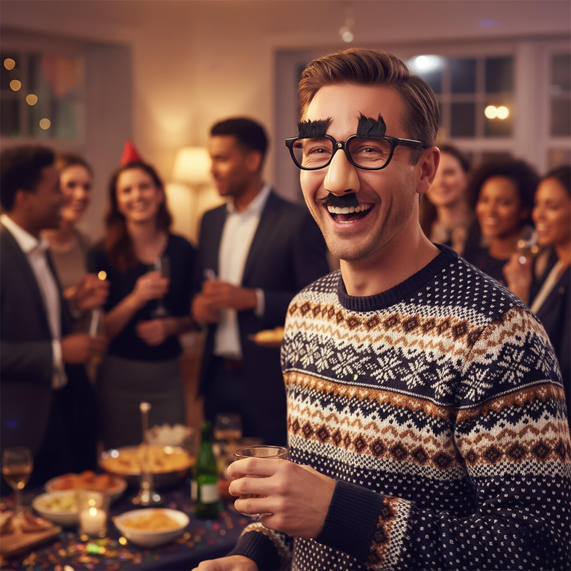 Glasses Nose Combo Adult Costume