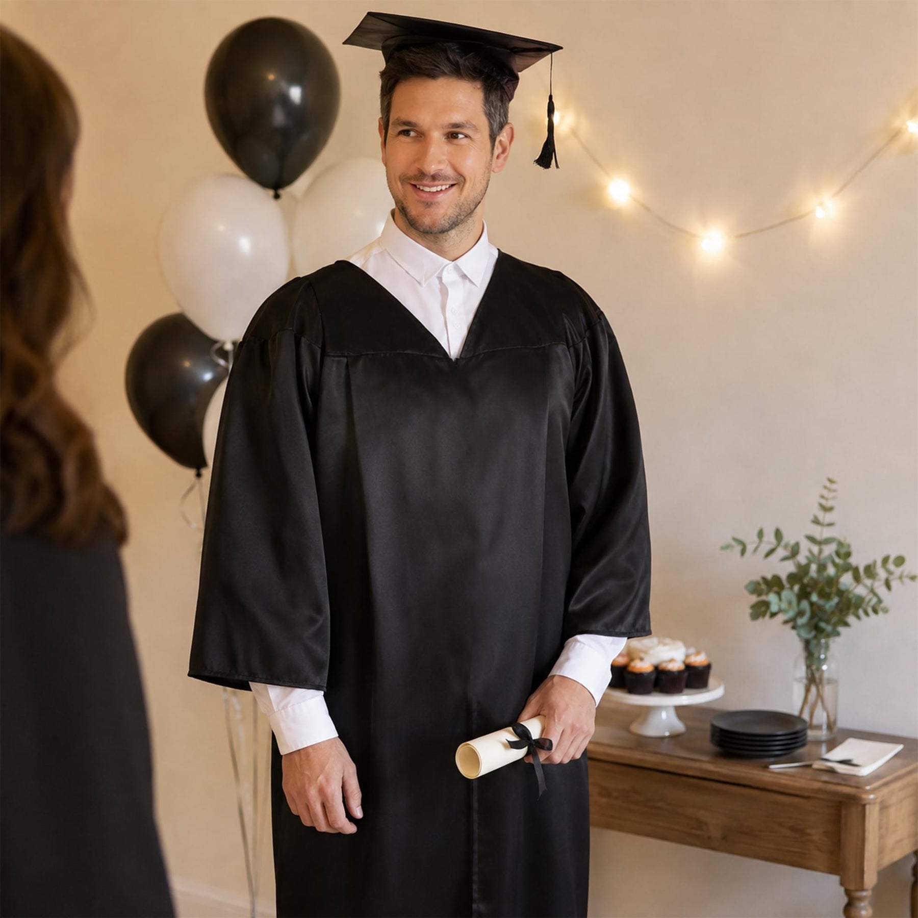 Graduation Robe and Mortar Board Costume Accessories