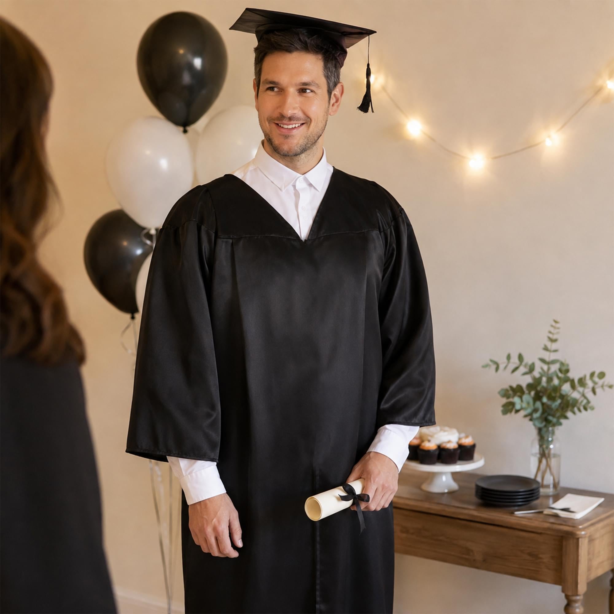 Graduation Robe and Mortar Board Costume Accessories