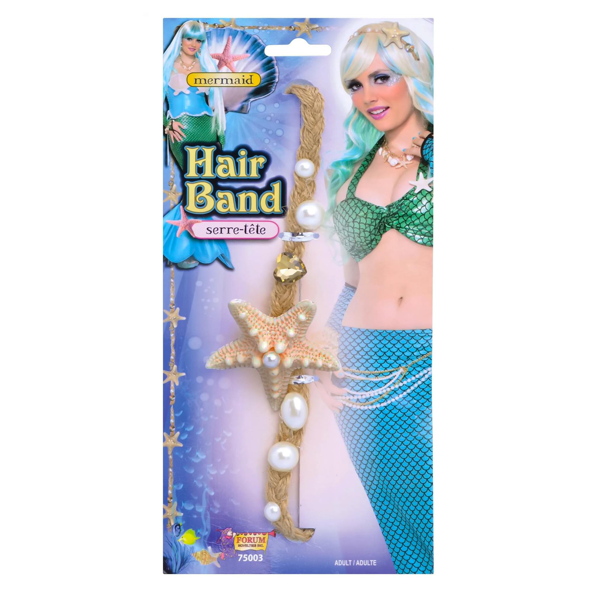 Mermaid Hair Band Braid Adult Costume